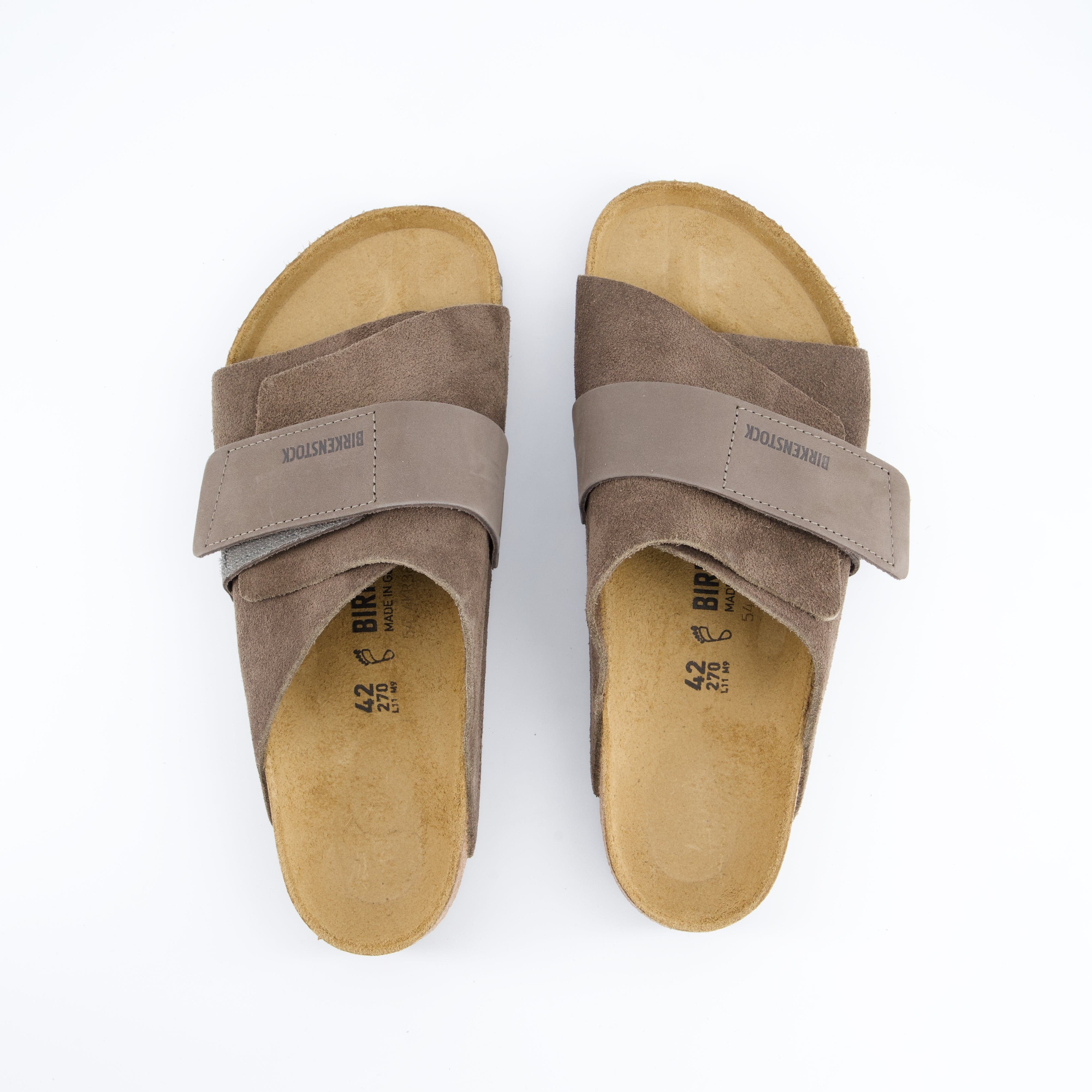 BIRKENSTOCK Herrenschuh - Pantoffel, Pantoffel Kyoto Nubuck Leather/Suede