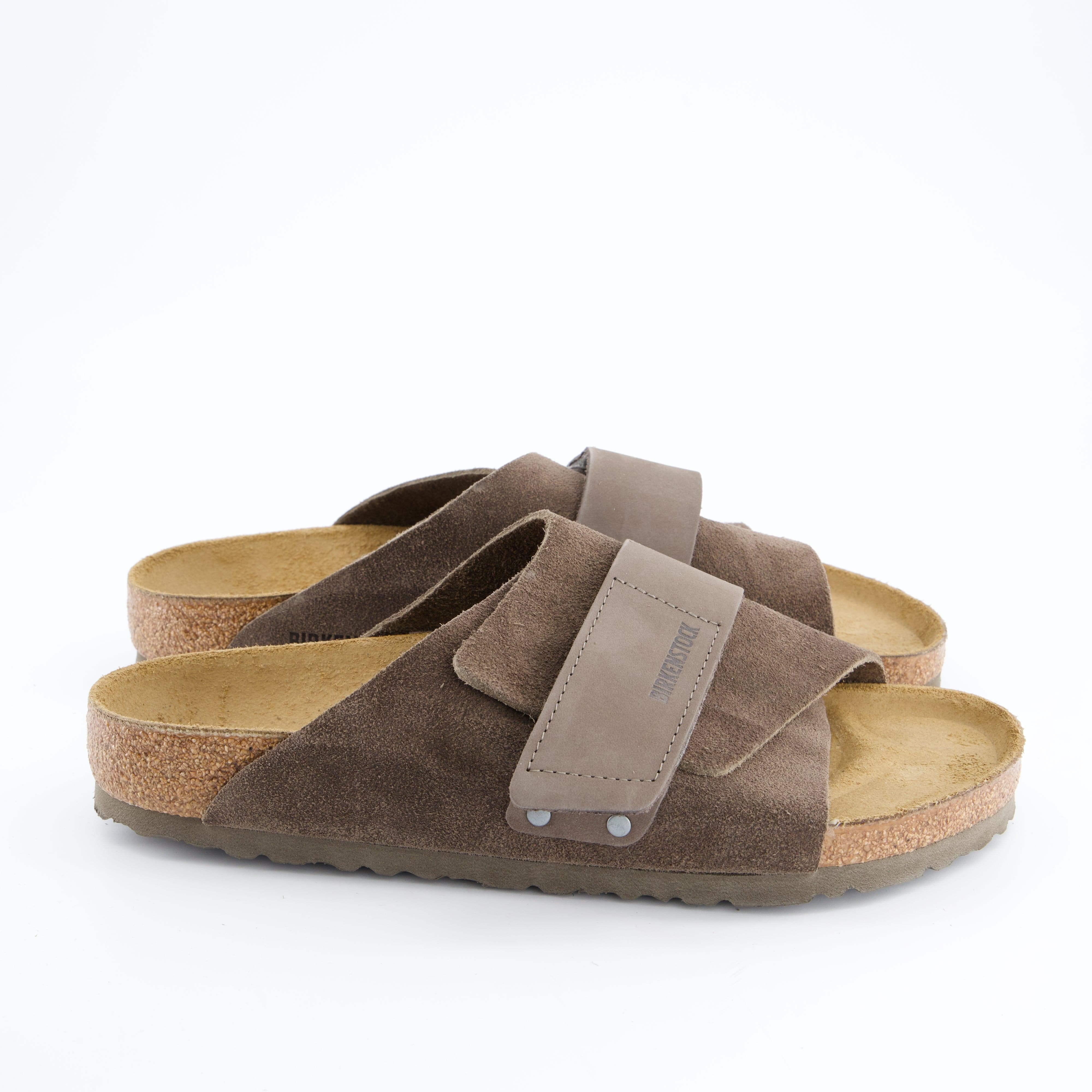 BIRKENSTOCK Herrenschuh - Pantoffel, Pantoffel Kyoto Nubuck Leather/Suede