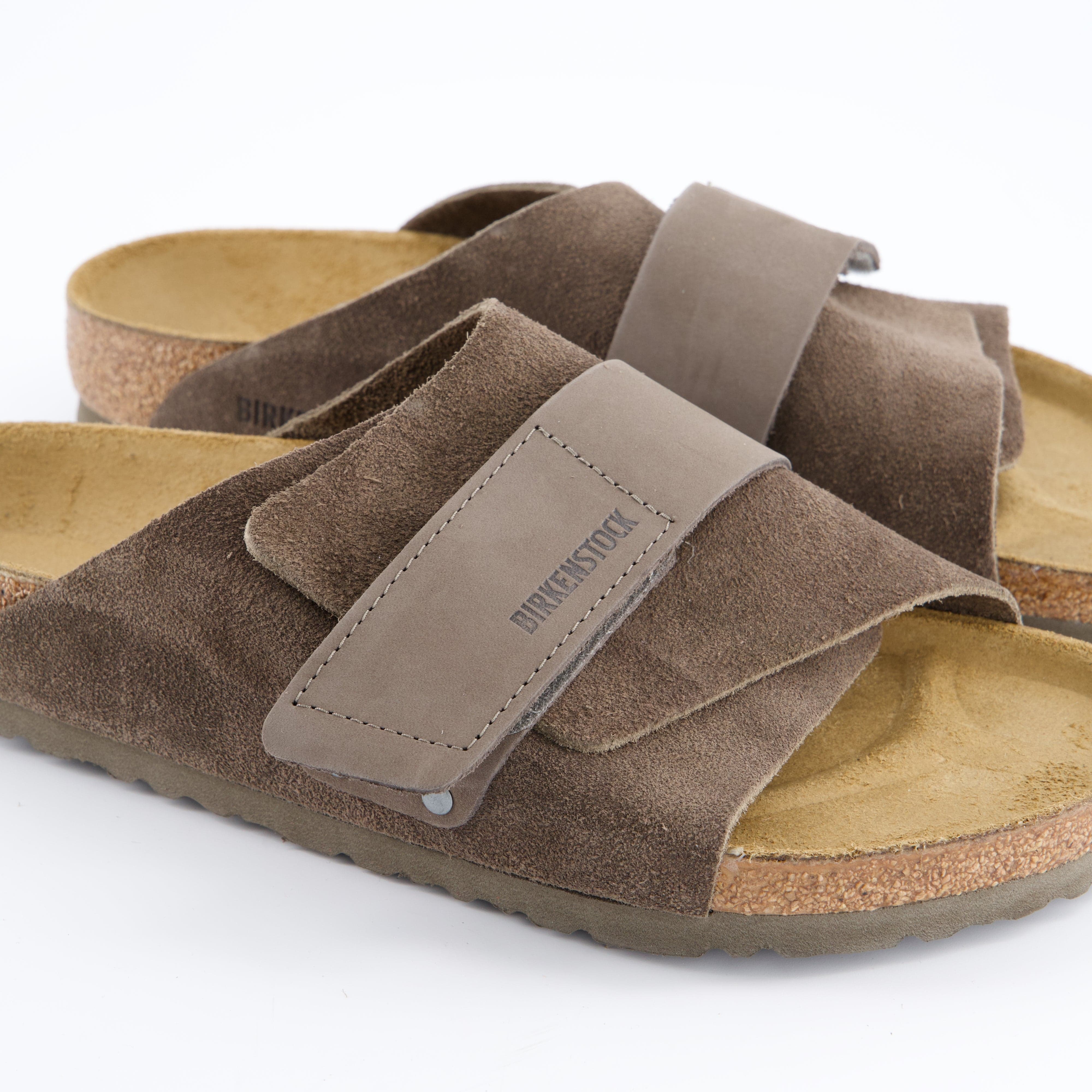 BIRKENSTOCK Herrenschuh - Pantoffel, Pantoffel Kyoto Nubuck Leather/Suede