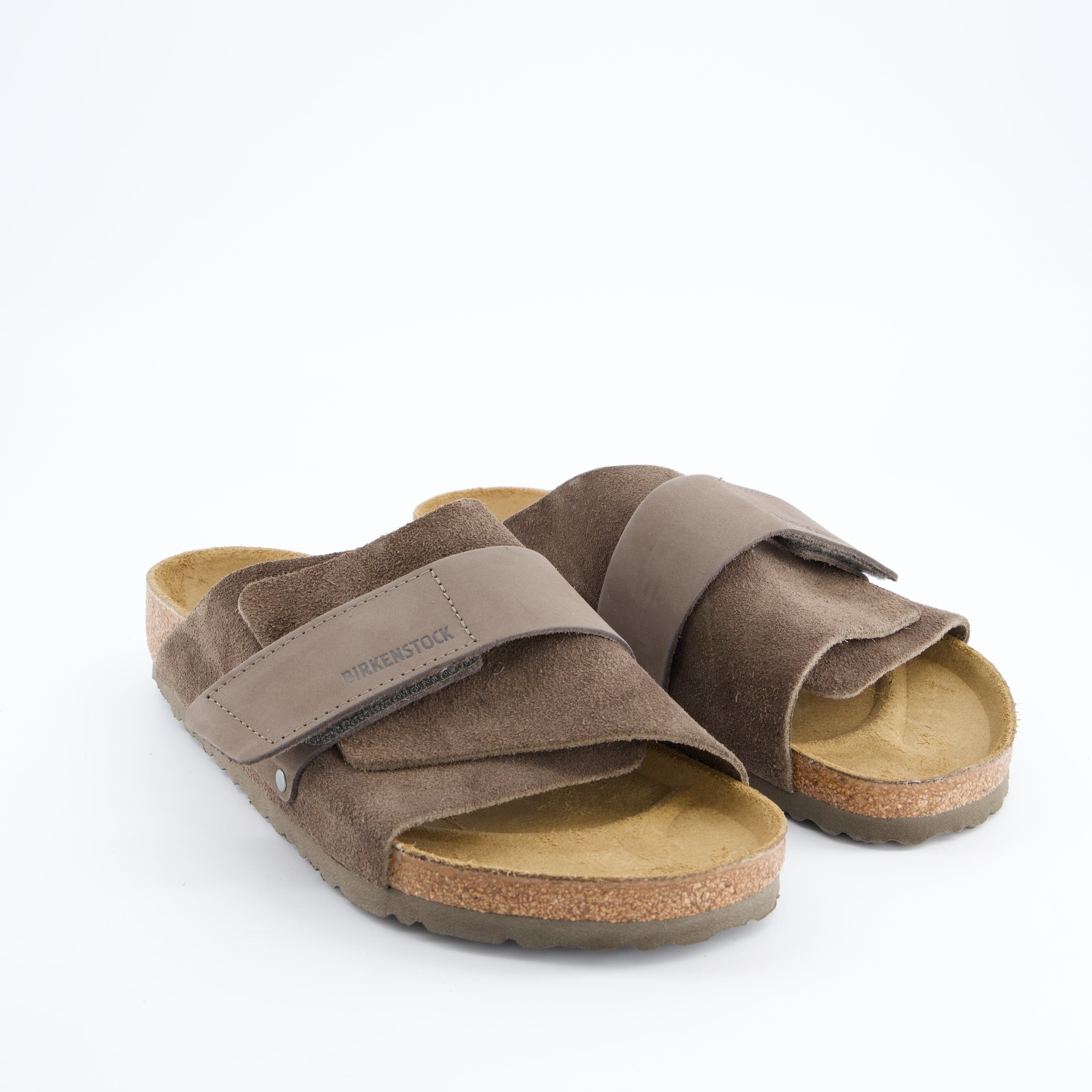 BIRKENSTOCK Herrenschuh - Pantoffel, Pantoffel Kyoto Nubuck Leather/Suede