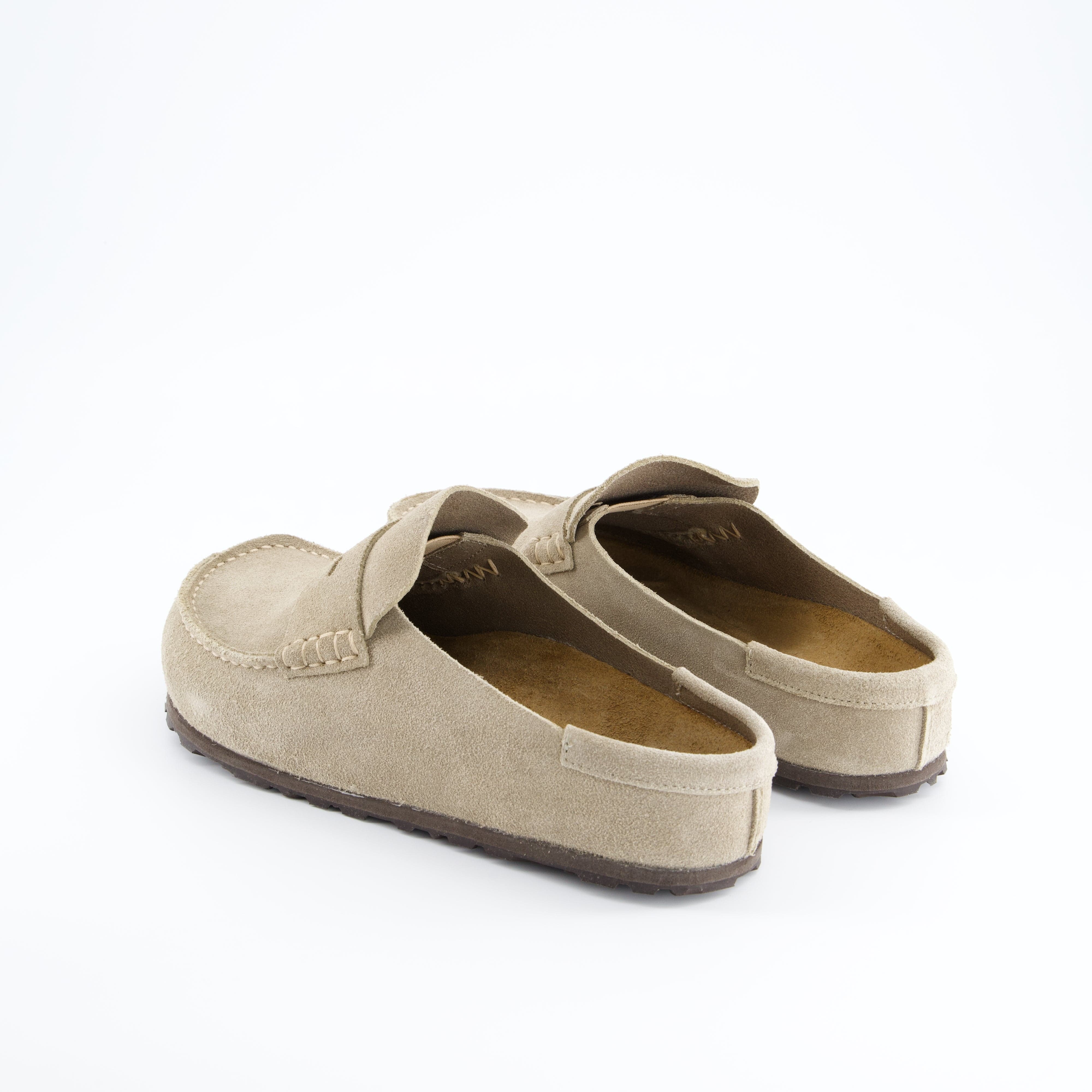 BIRKENSTOCK Herrenschuh - Pantoffel Pantoffel Naples Wrapped Suede Leather