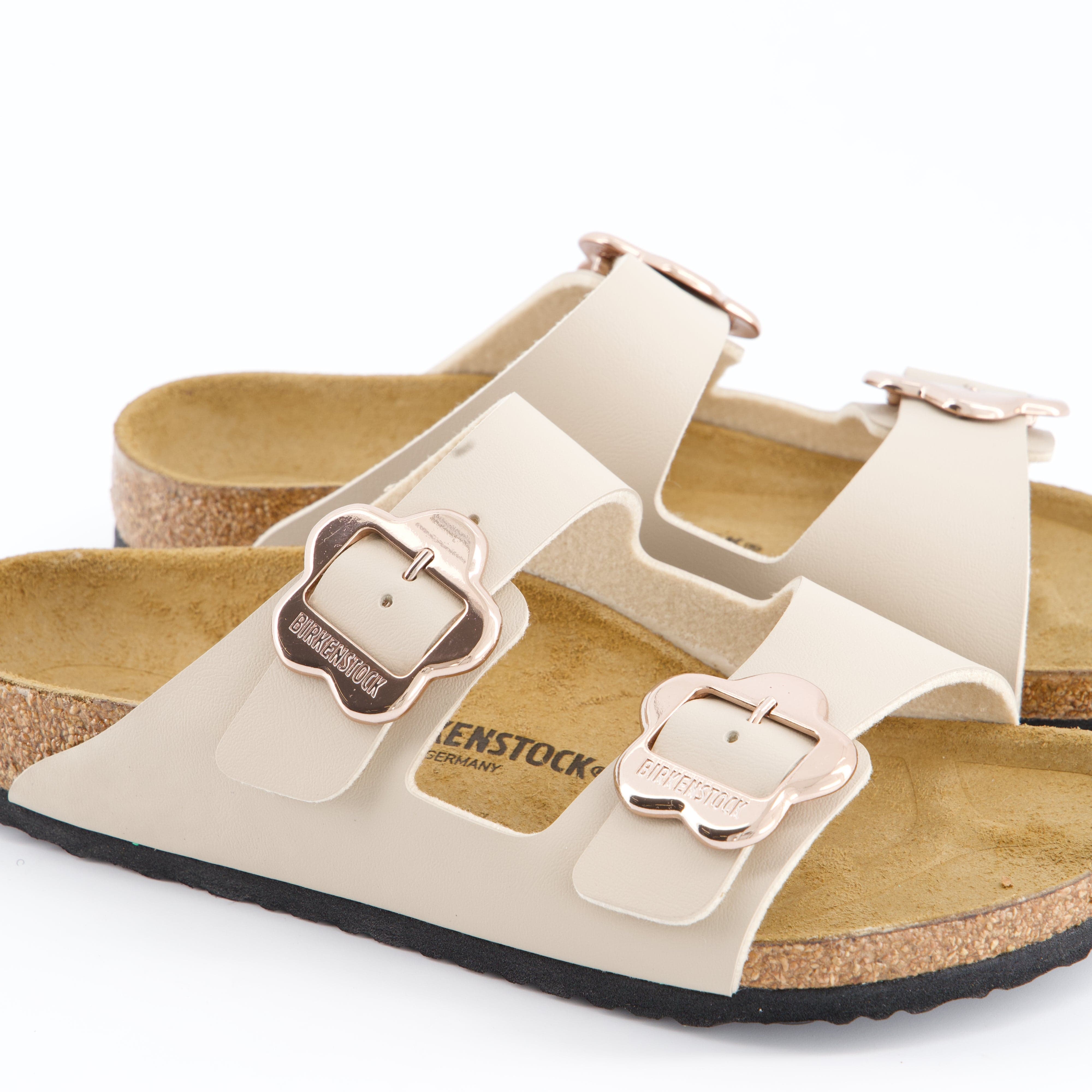 BIRKENSTOCK Mädchenschuhe - Hausschuh Hausschuh Arizona Flower Buckle Kids Birko-Flor