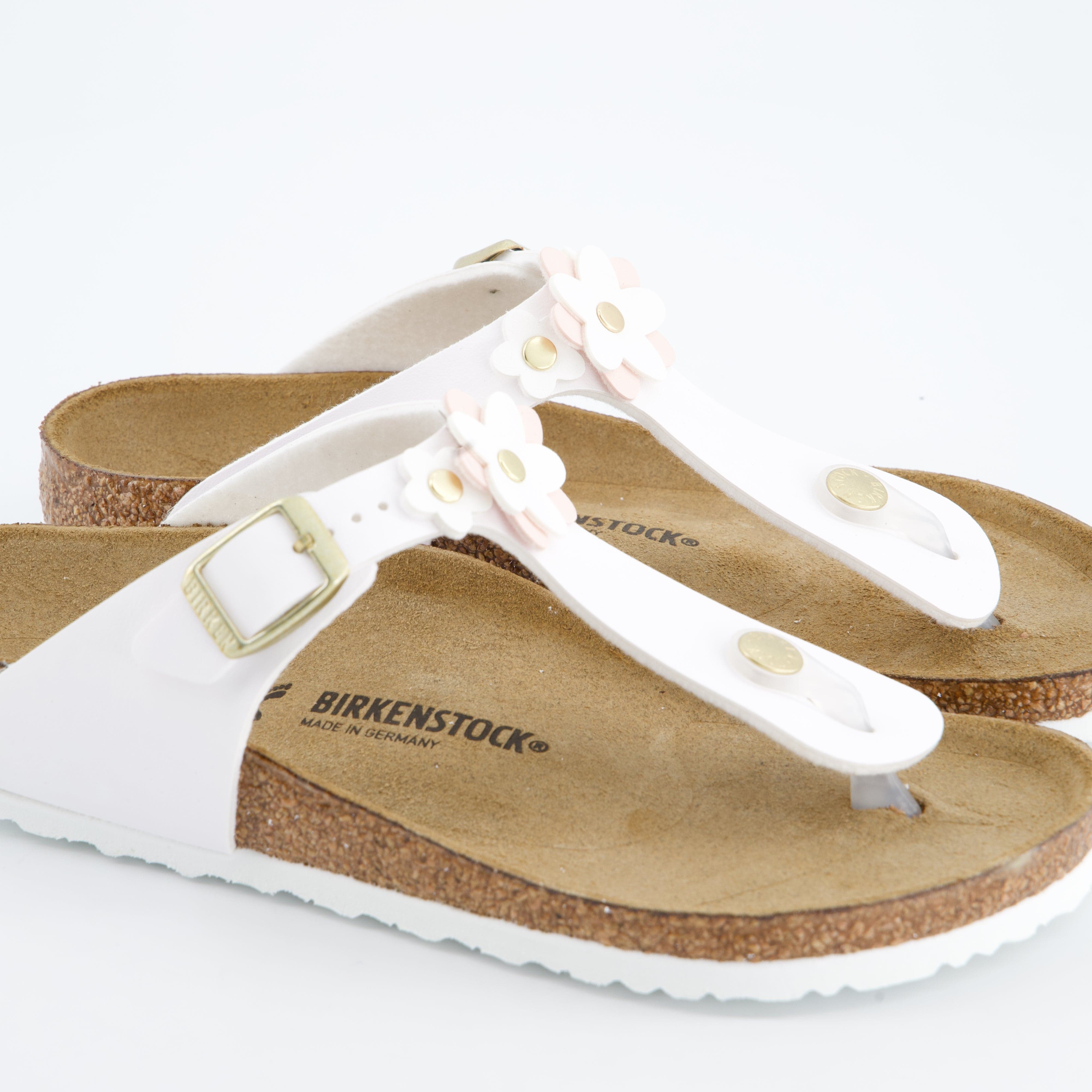 BIRKENSTOCK Mädchenschuhe - Pantoffel Pantoffel Gizeh Flowers Kids Birko-Flor
