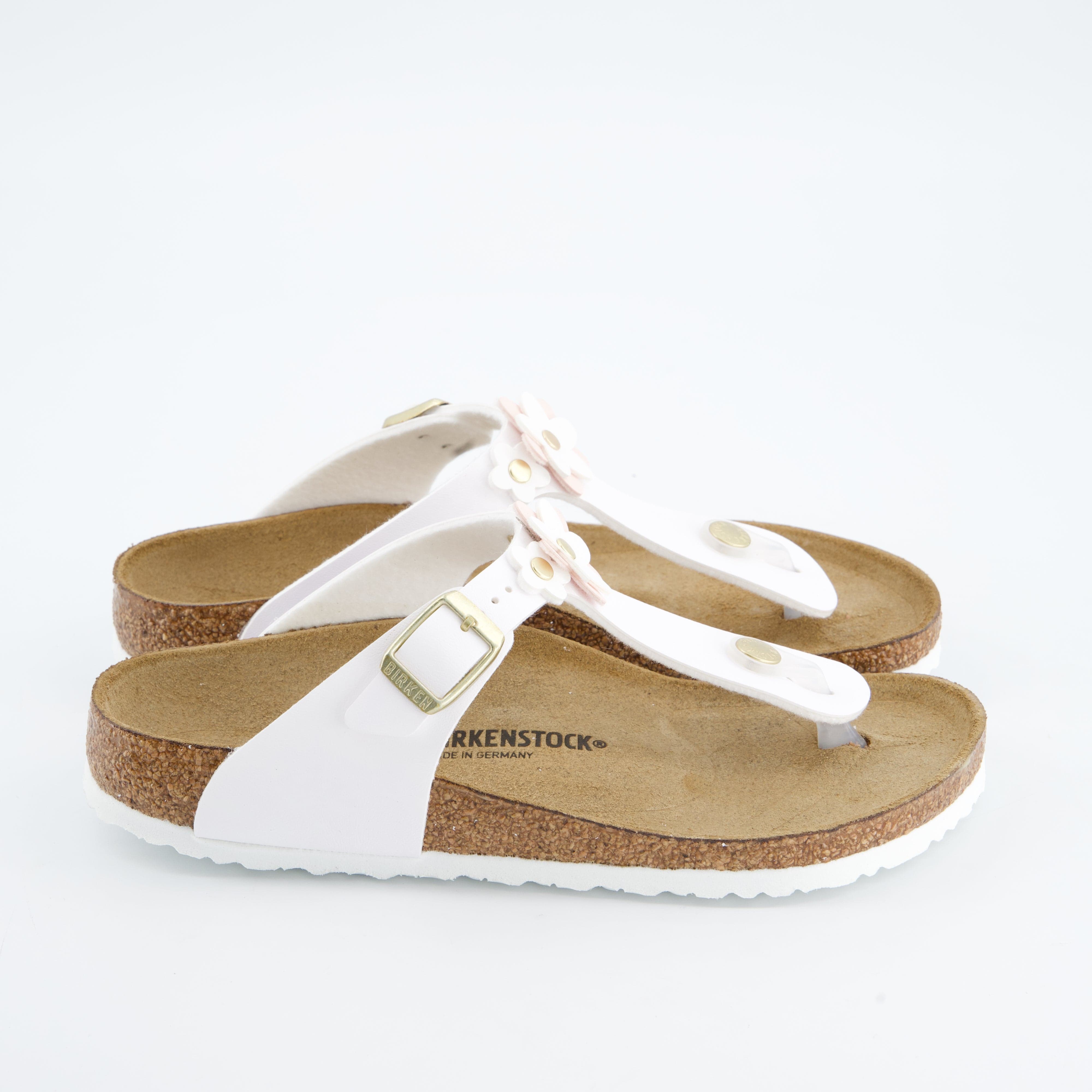 BIRKENSTOCK Mädchenschuhe - Pantoffel Pantoffel Gizeh Flowers Kids Birko-Flor