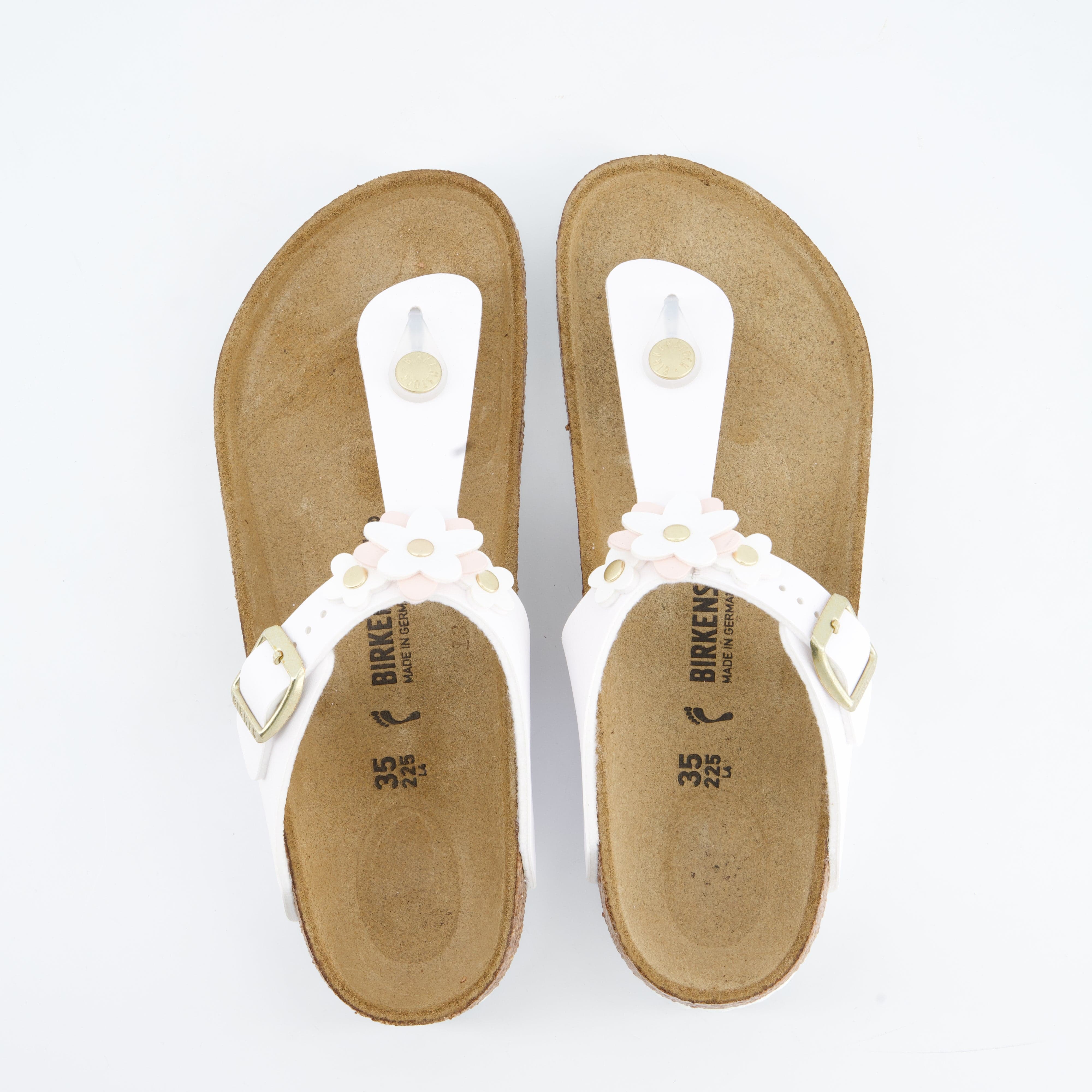 BIRKENSTOCK Mädchenschuhe - Pantoffel Pantoffel Gizeh Flowers Kids Birko-Flor