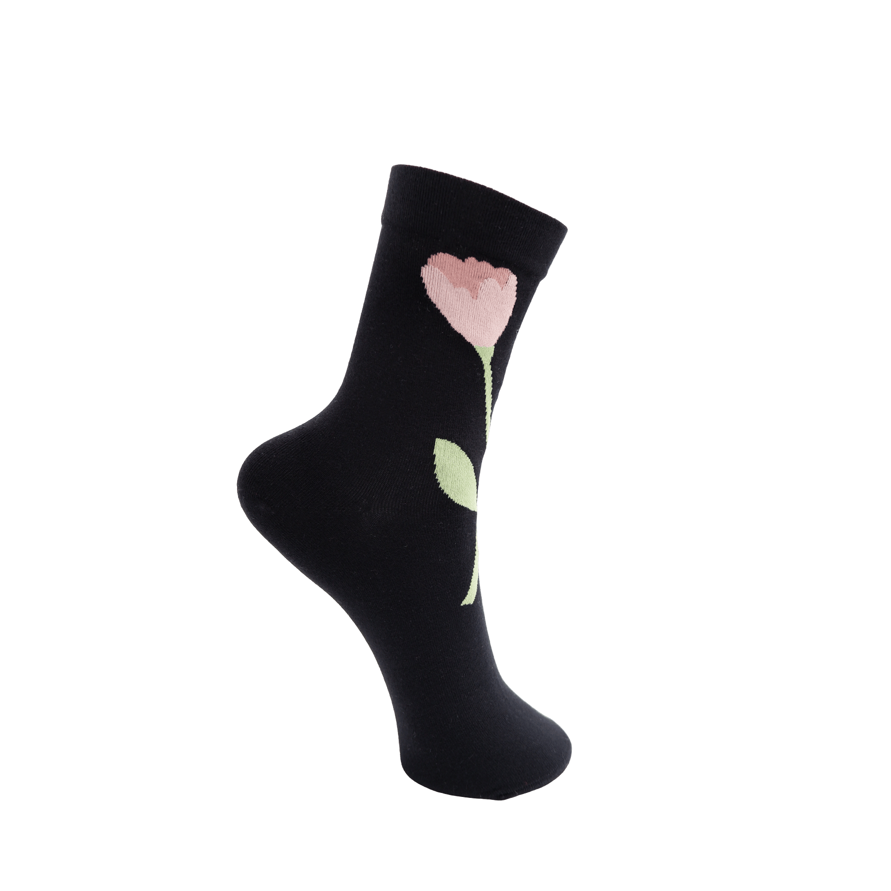 Black Colour Socken - Damen Socke Stk. Damen Socke BCFRANCIE flower sock