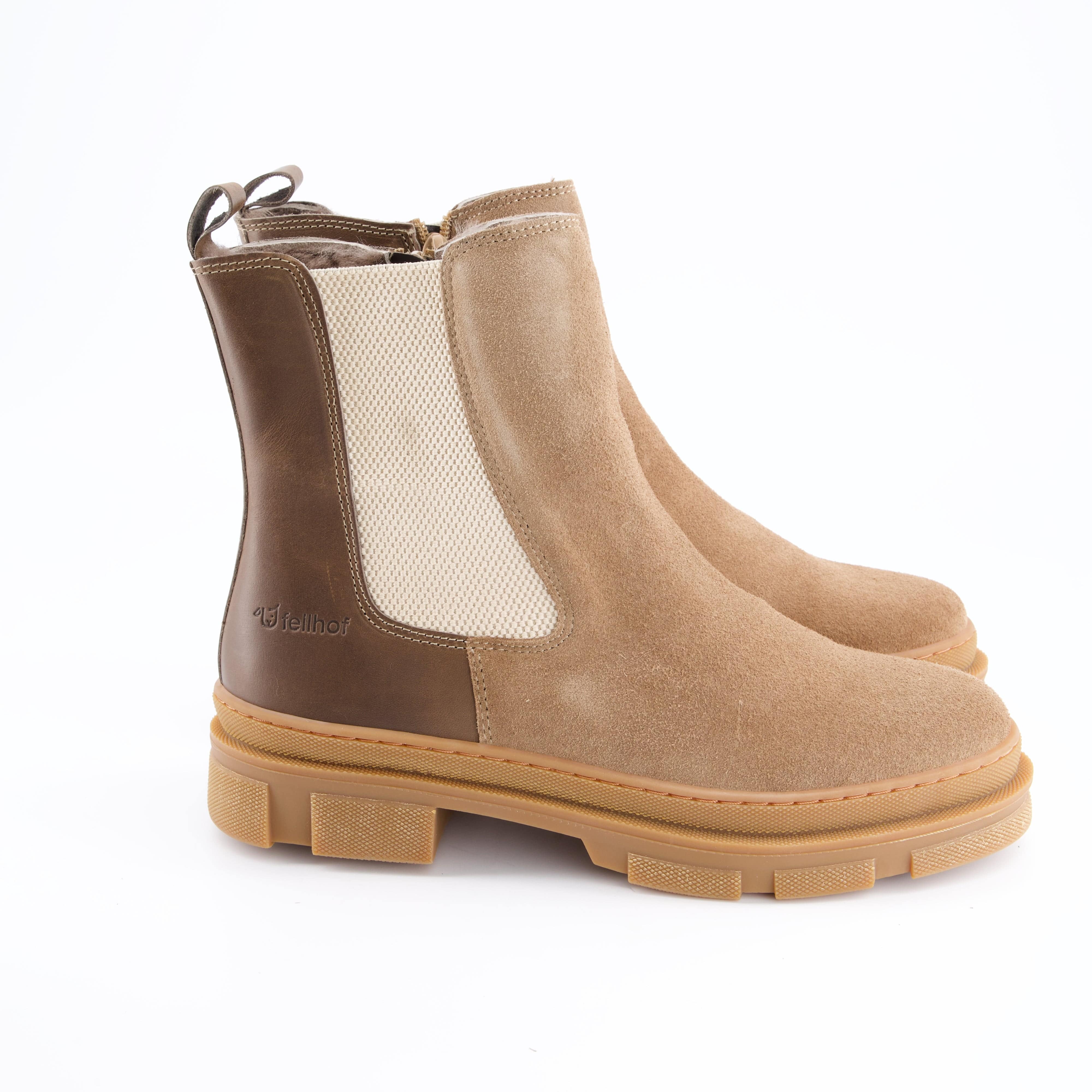 FELLHOF Damenschuhe - Winterstiefel, Winterstiefel Chelsea Boots Queens