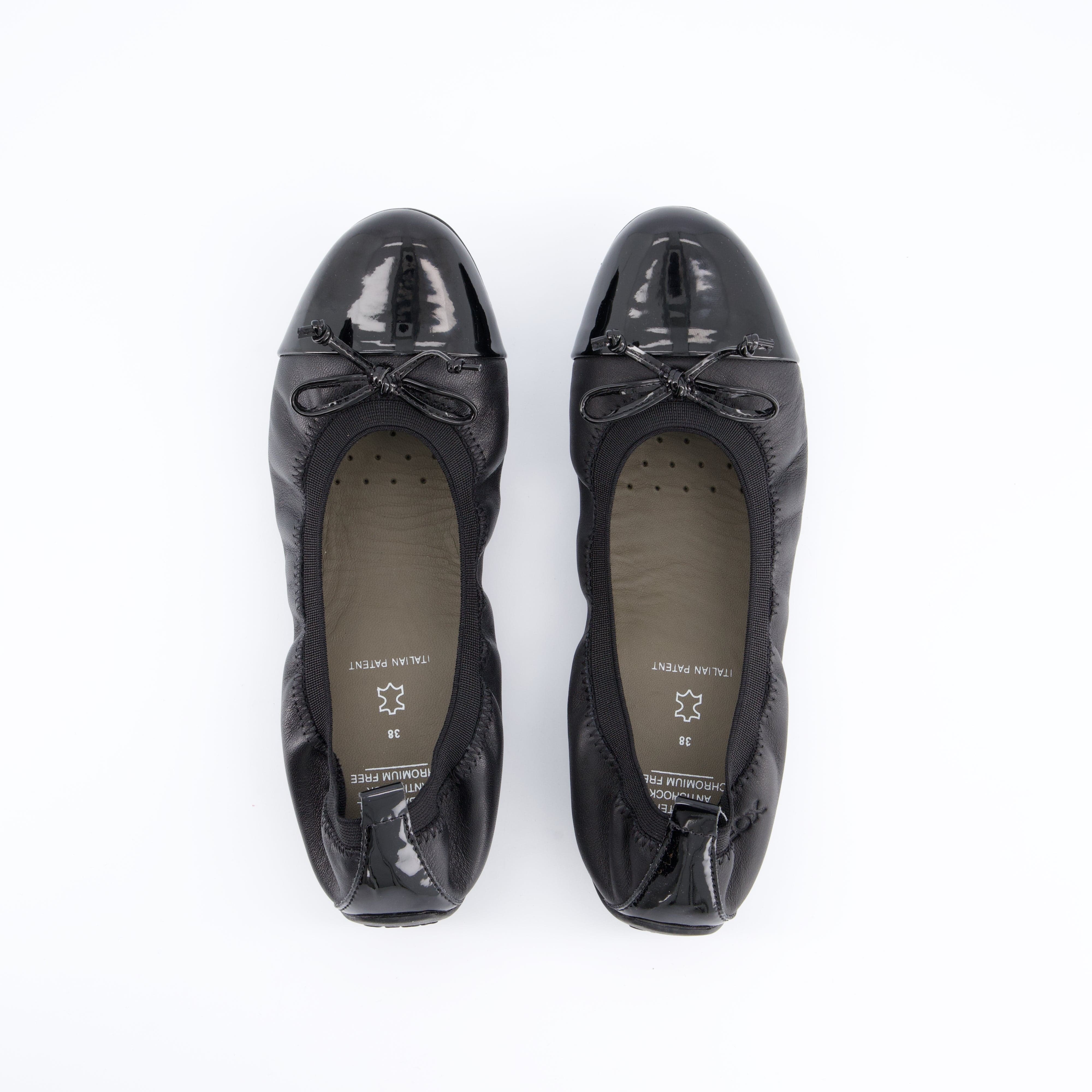 GEOX Mädchenschuhe - Ballerina, Ballerina J PIMA BL F SMO LEA