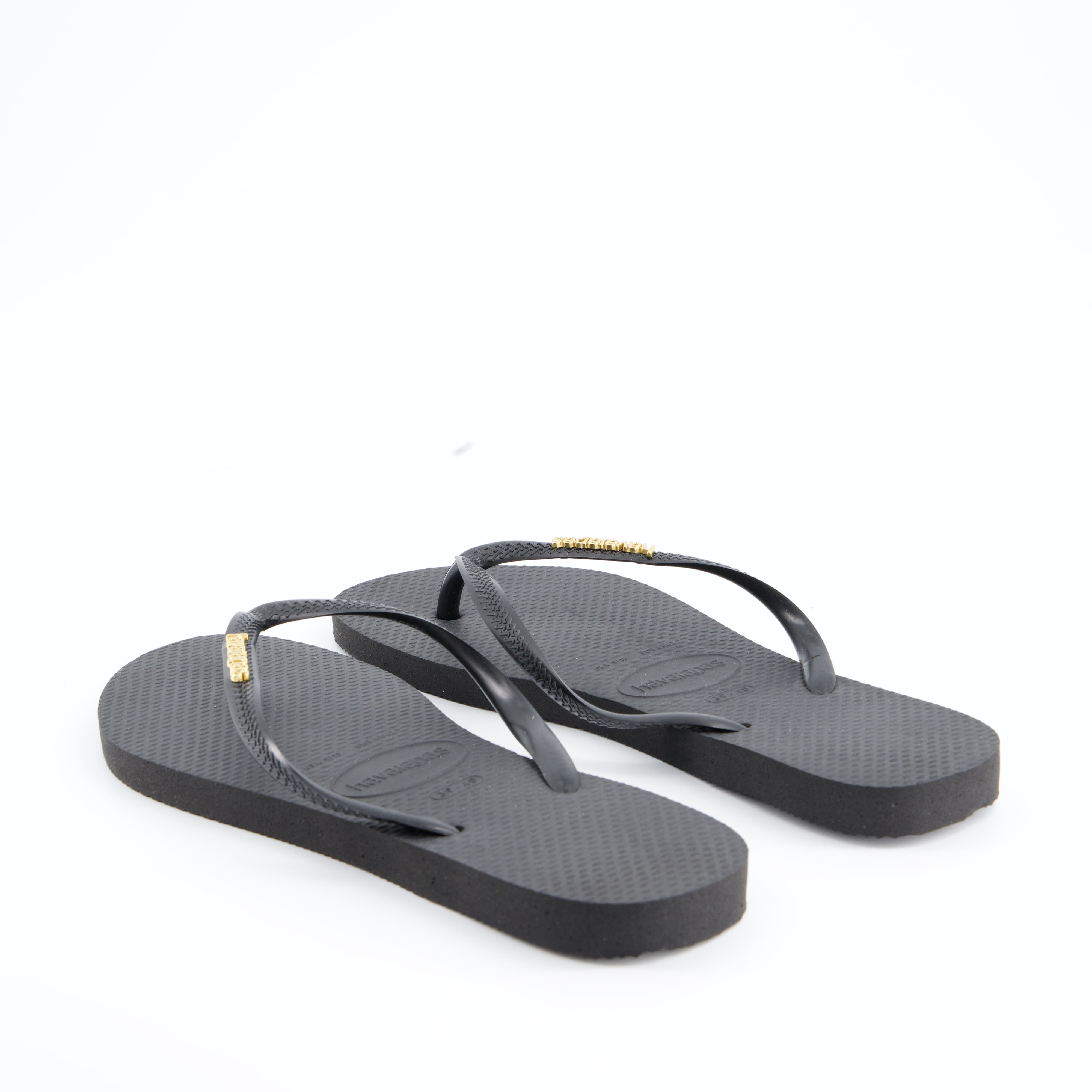 HAVAIANAS Damenschuhe - Pantoffel Pantoffel Slim Logo Metallic