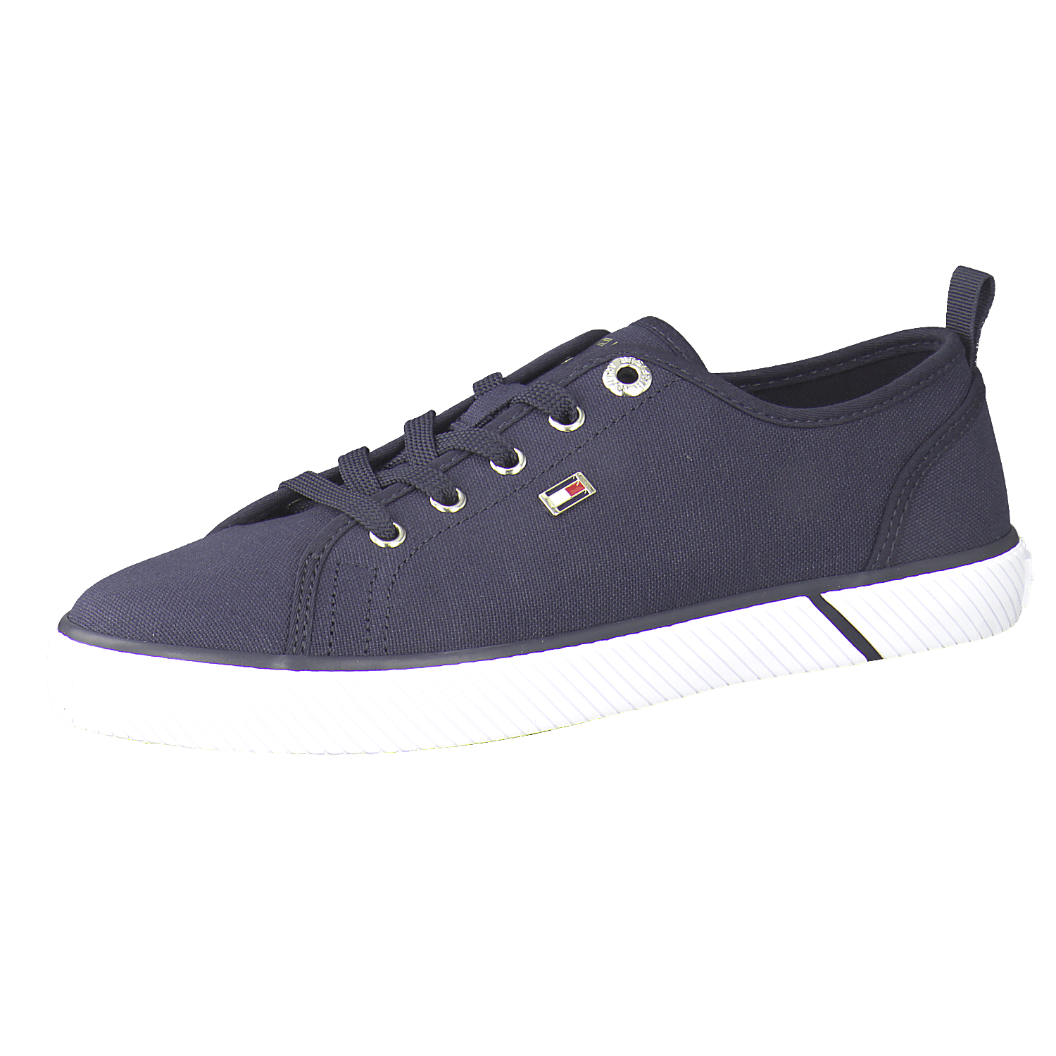 HILFIGER D - Schnürschuhe, S Vulc Canvas Sneaker