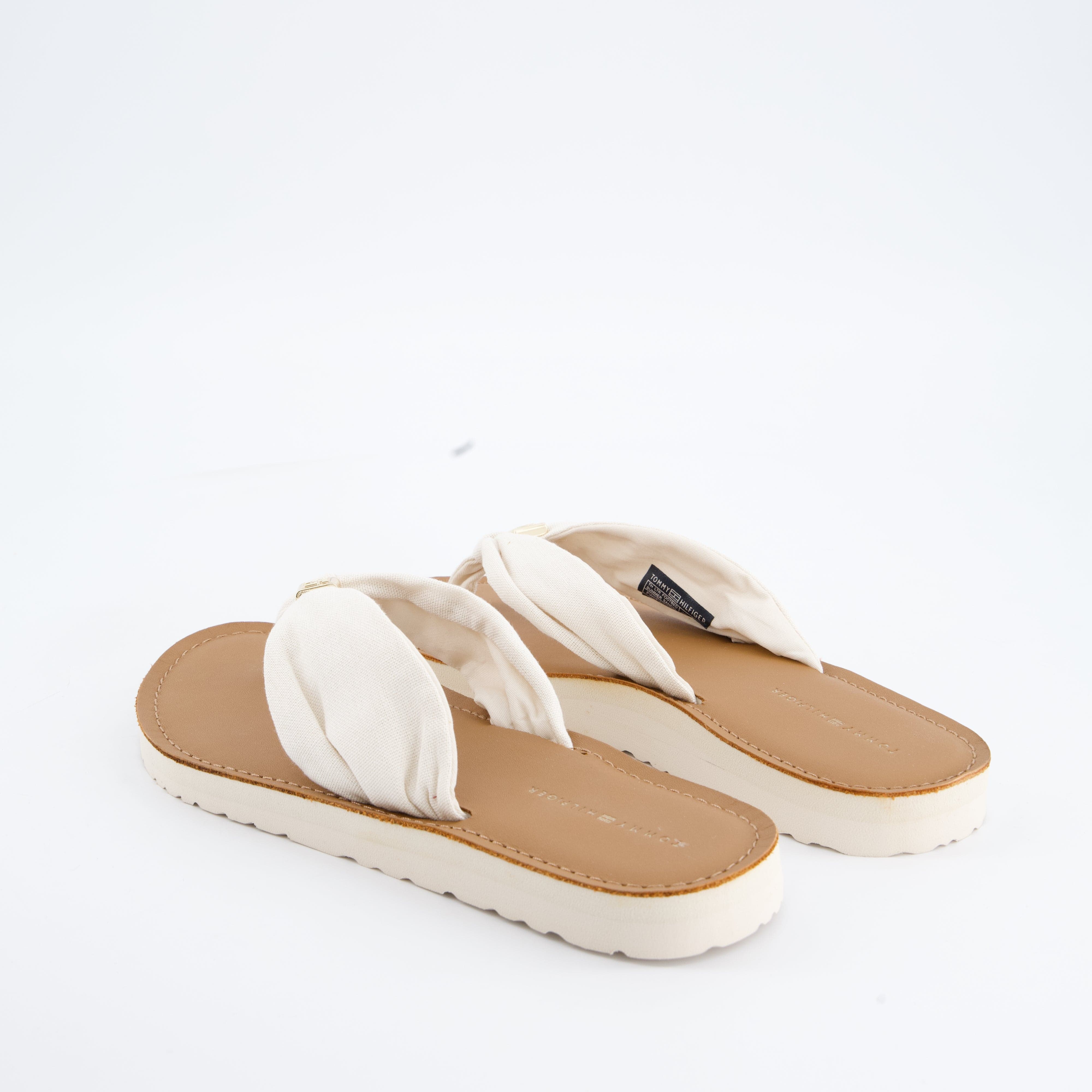 HILFIGER Damenschuhe - Pantoffel Pantoffel TH LTR FOOTBED SUMMER SANDAL