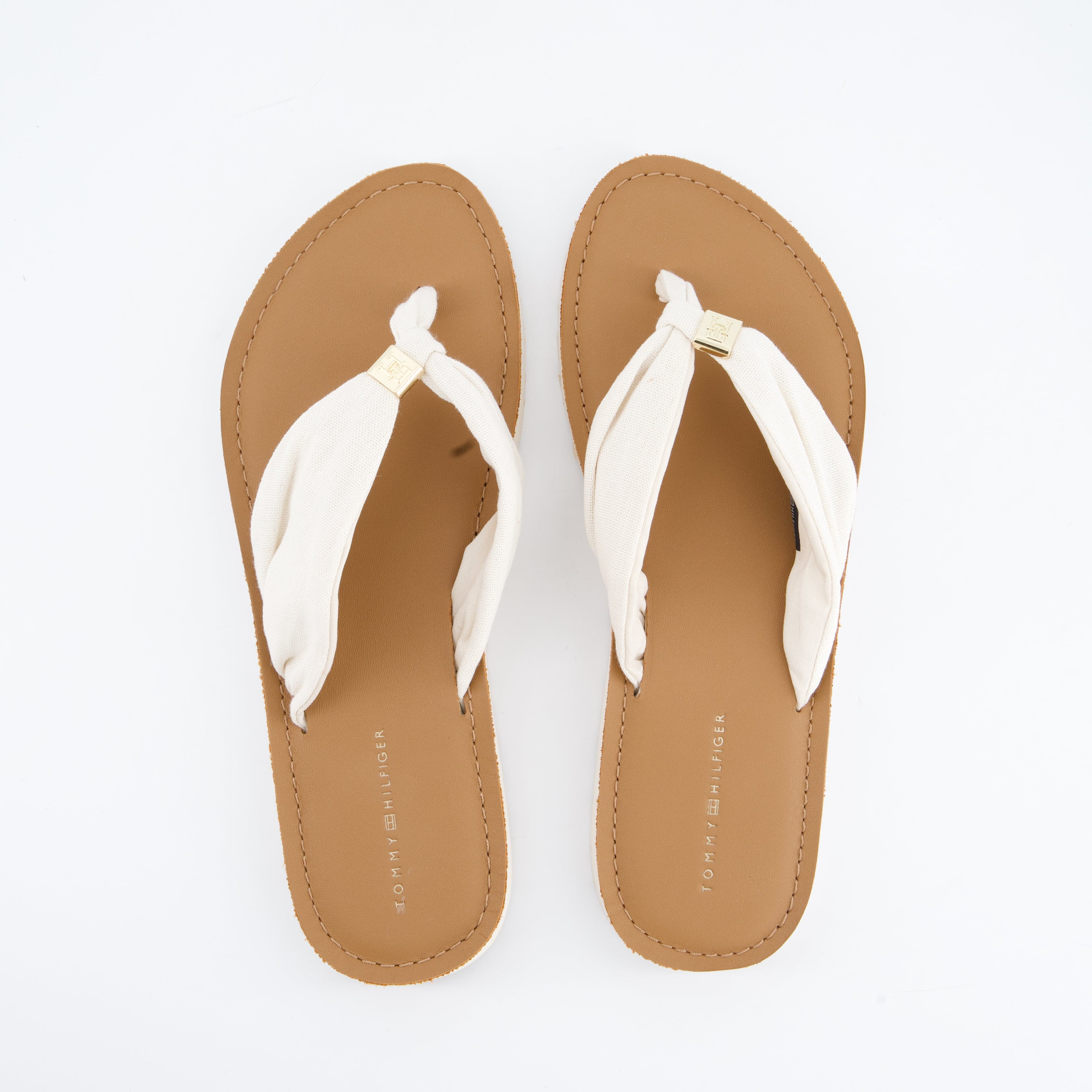 HILFIGER Damenschuhe - Pantoffel Pantoffel TH LTR FOOTBED SUMMER SANDAL