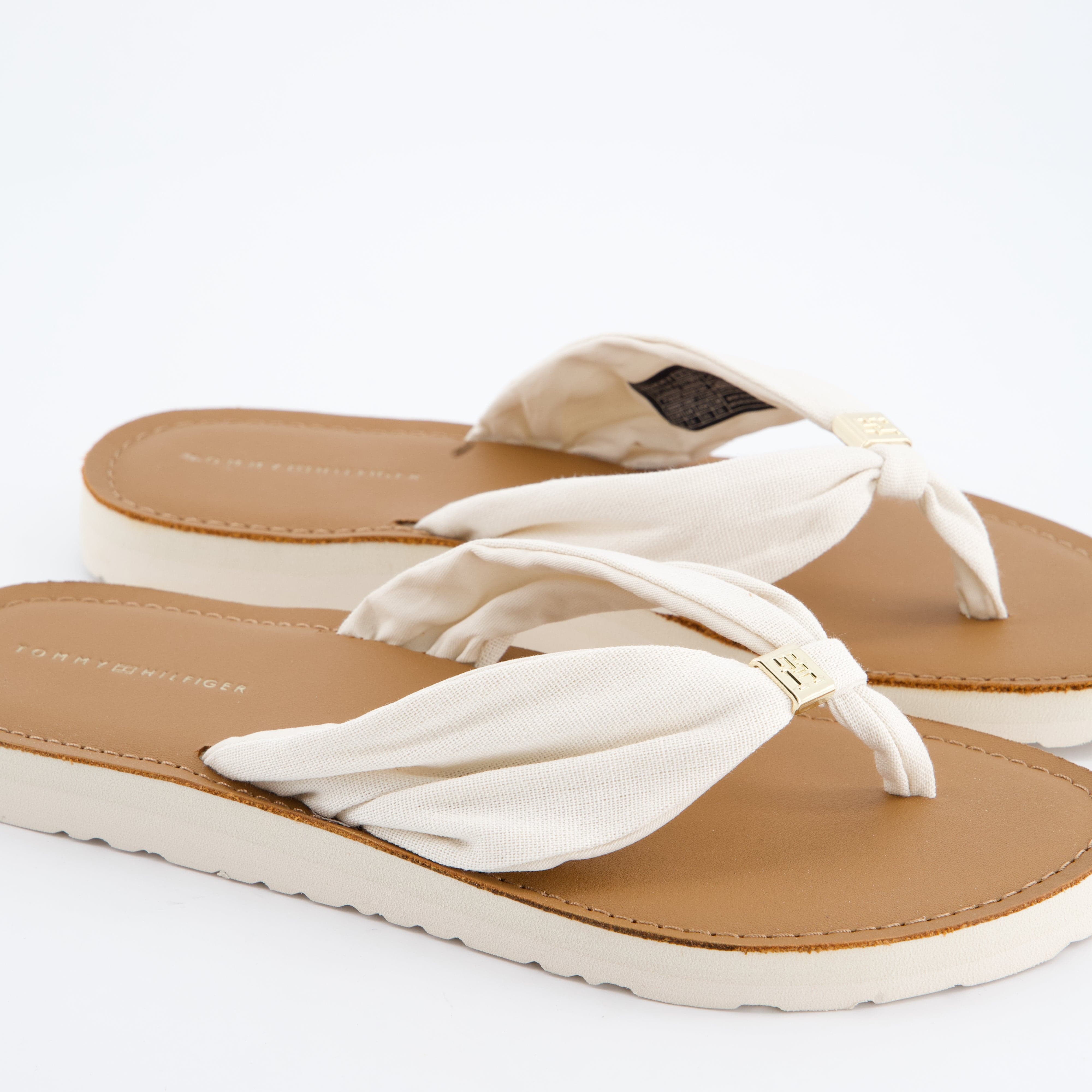 HILFIGER Damenschuhe - Pantoffel Pantoffel TH LTR FOOTBED SUMMER SANDAL