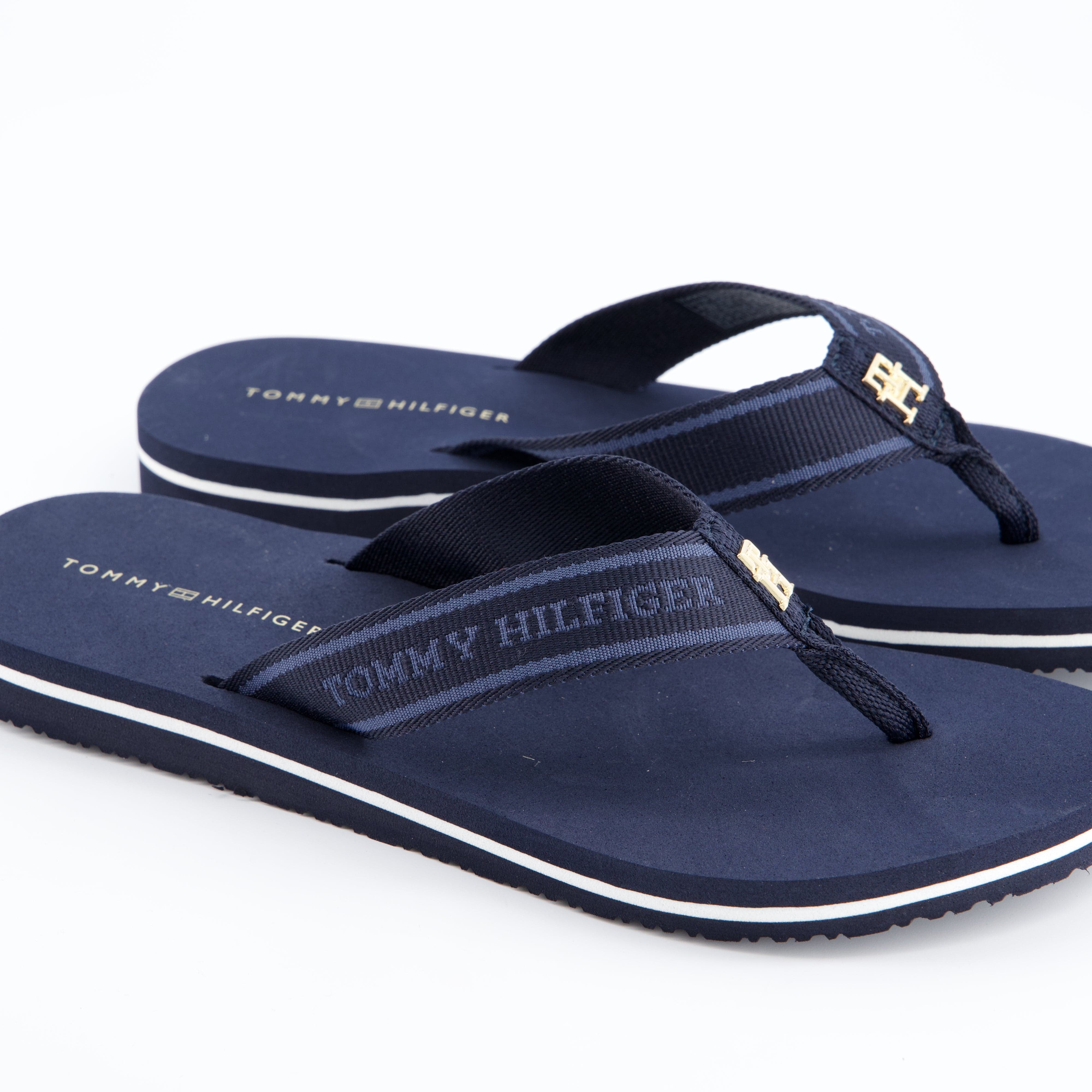 HILFIGER Damenschuhe - Pantoffel Pantoffel Webbing Beach Sandal