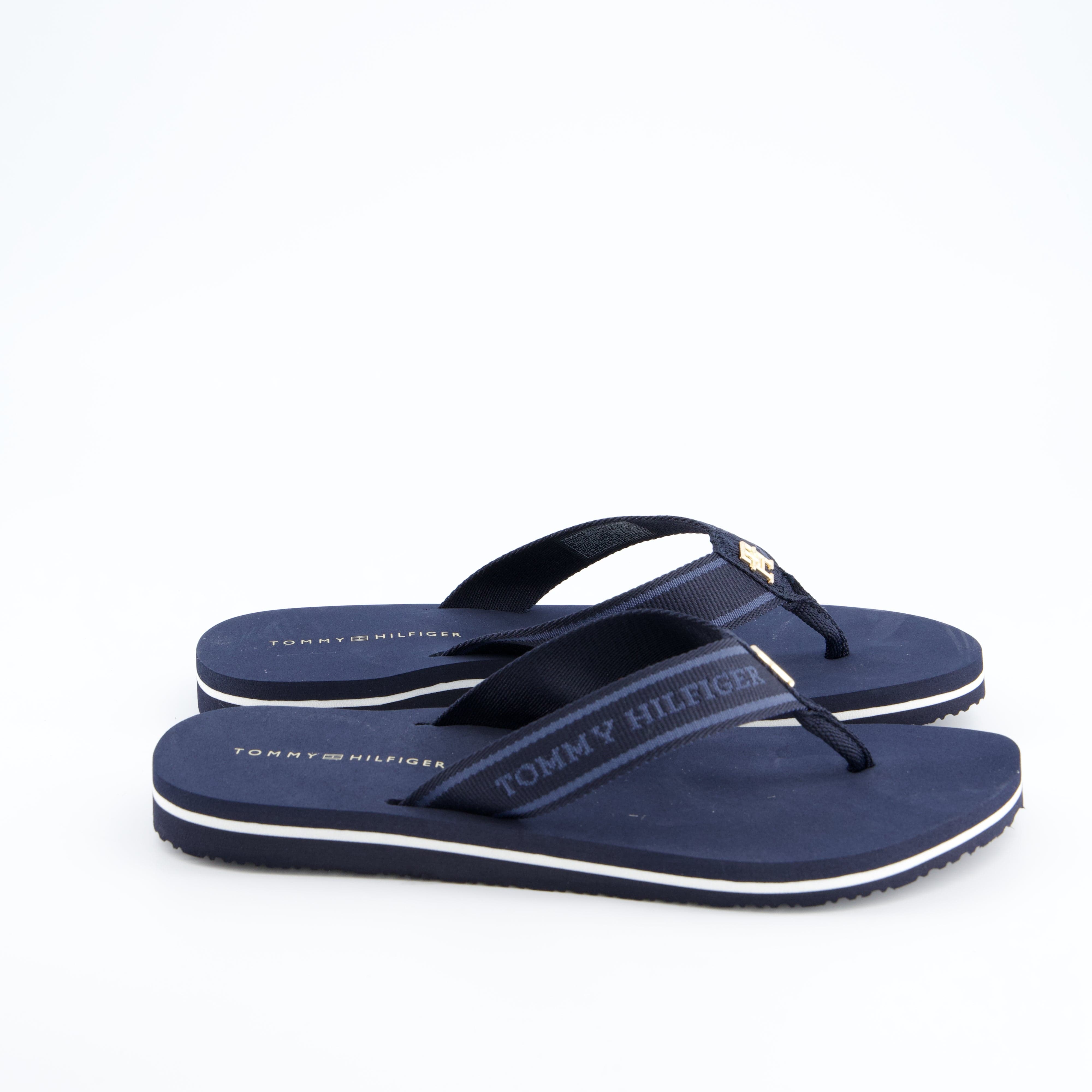 HILFIGER Damenschuhe - Pantoffel Pantoffel Webbing Beach Sandal