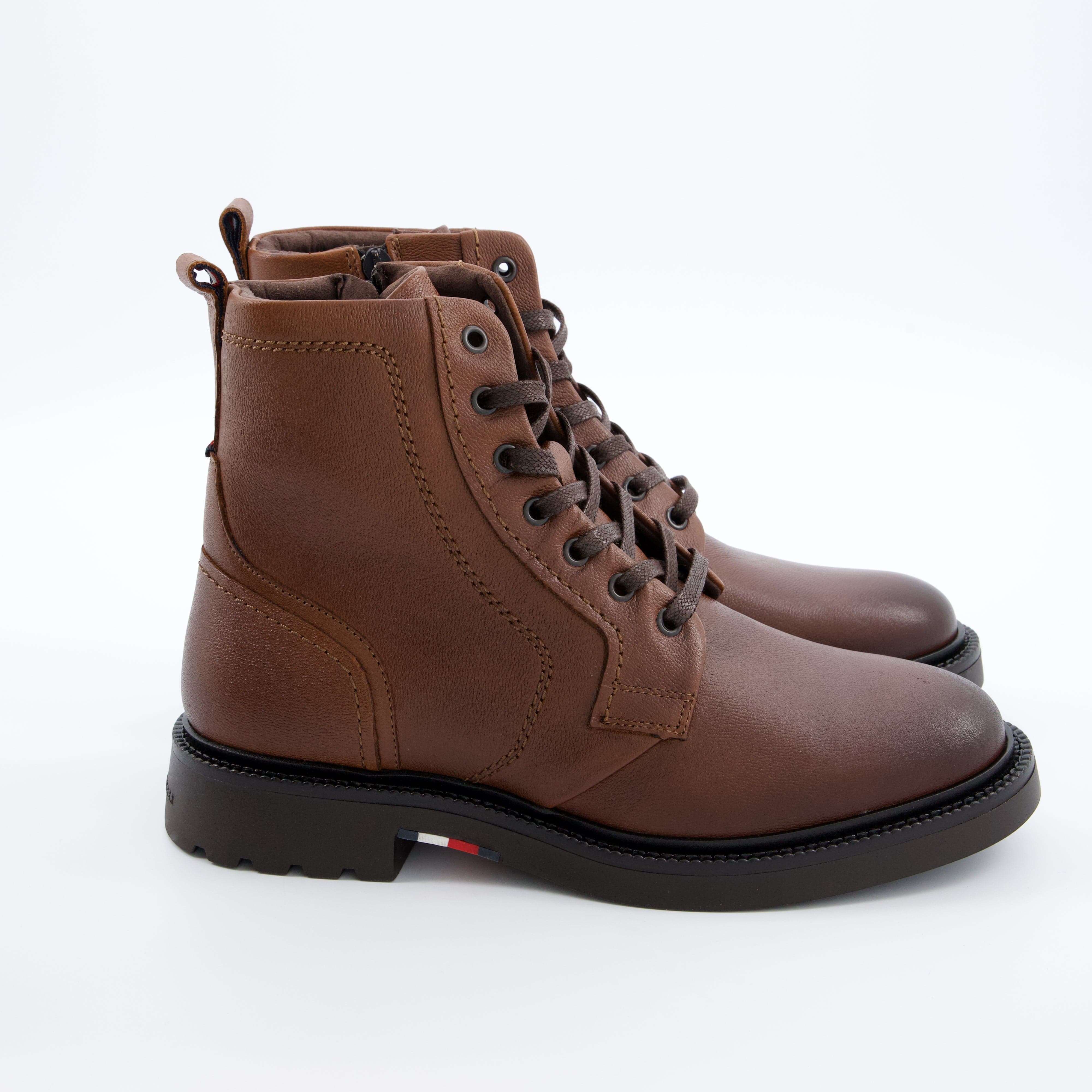 HILFIGER Herrenschuh - Schnürboot, Schnürboot Comfort lwt lth Boot