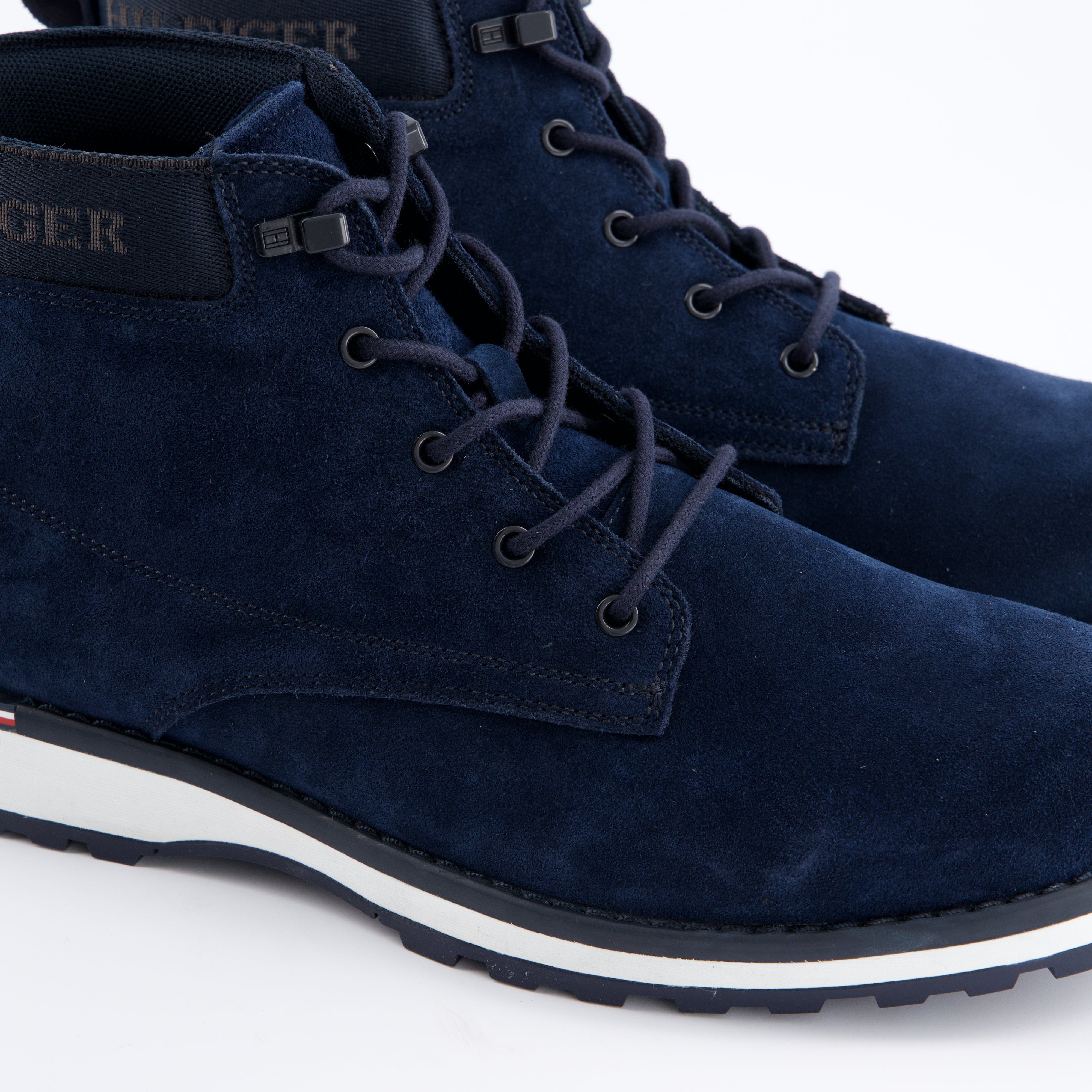 HILFIGER Herrenschuh - Schnürboot, Schnürboot Corp Outdoor Suede Boot
