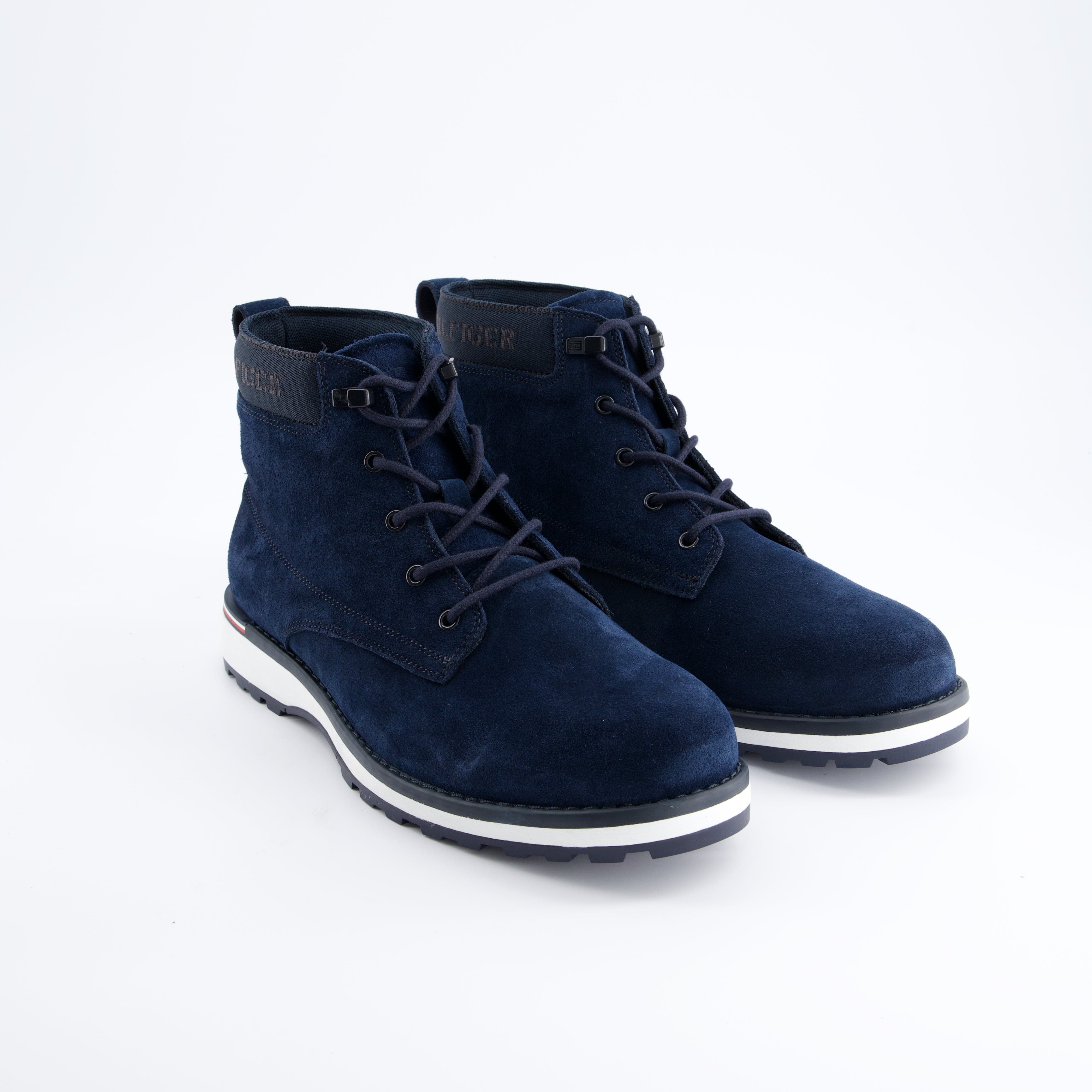 HILFIGER Herrenschuh - Schnürboot, Schnürboot Corp Outdoor Suede Boot