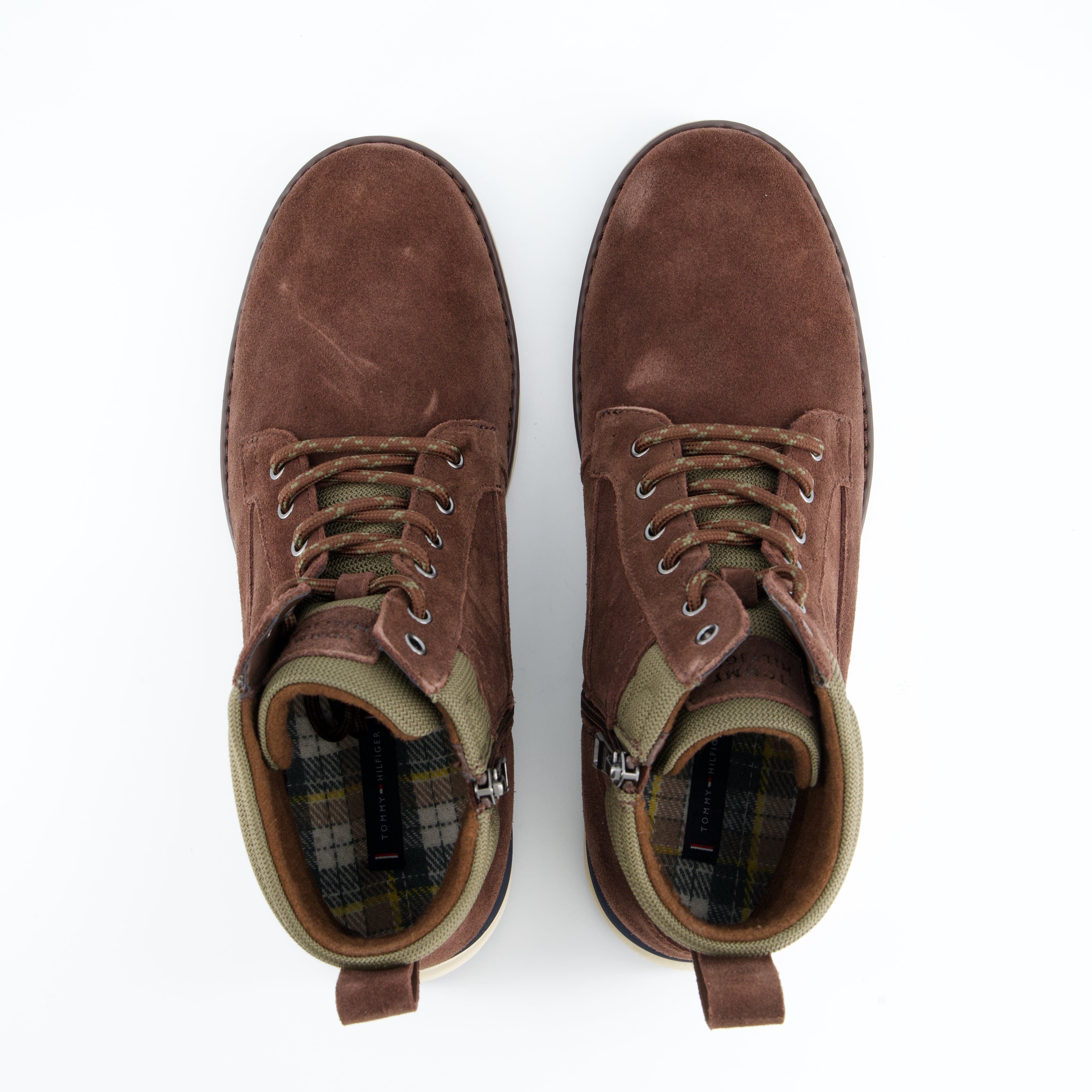 HILFIGER Herrenschuh - Schnürboot Schnürboot CORPORATE W SUEDE LACE BOOT
