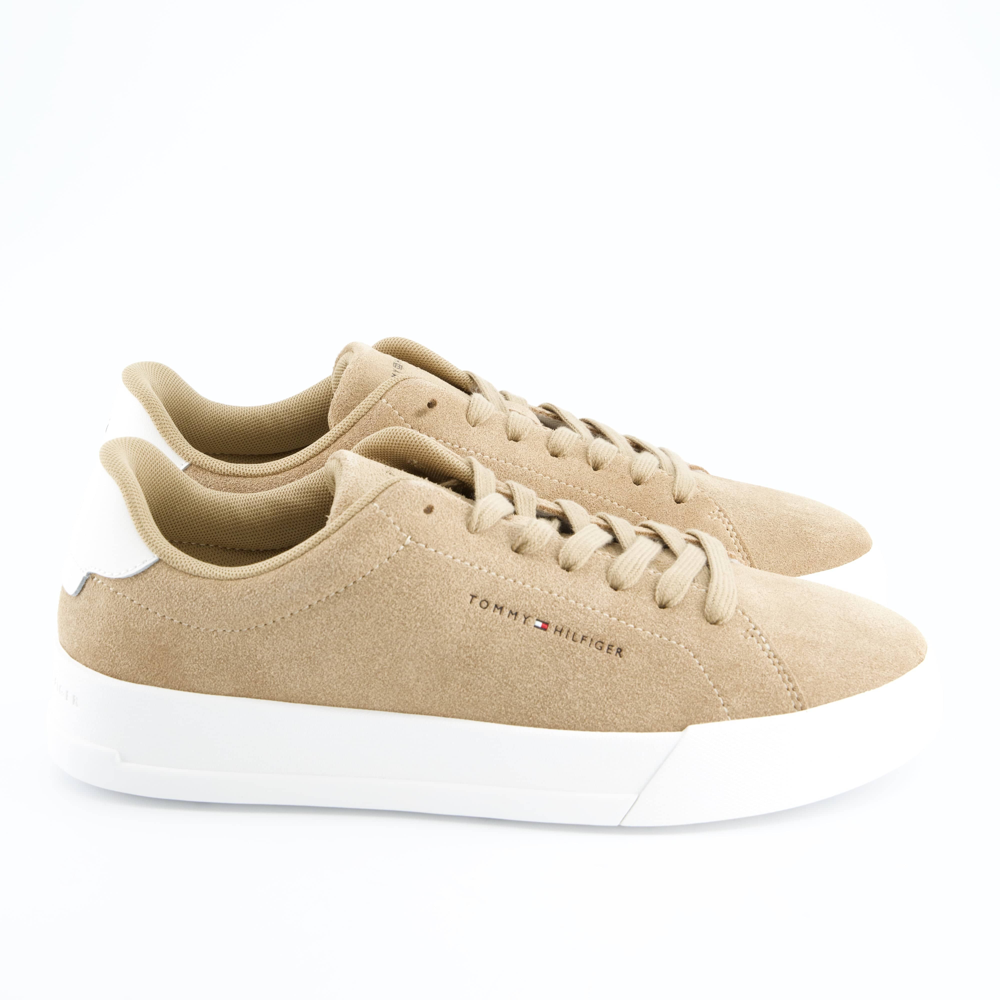 HILFIGER Herrenschuh - Schnürschuh Schnürschuh TH COURT CORE SUEDE