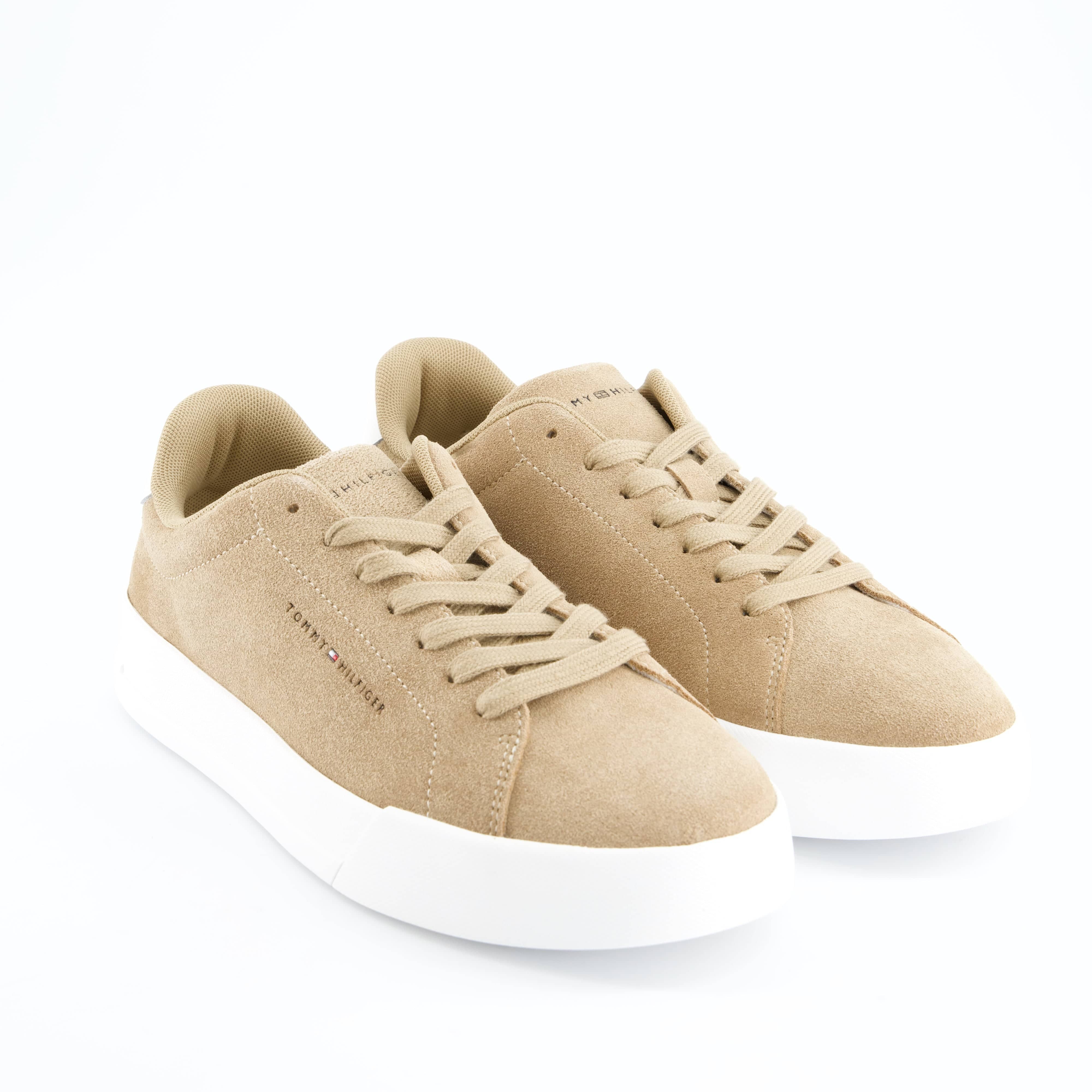 HILFIGER Herrenschuh - Schnürschuh Schnürschuh TH COURT CORE SUEDE