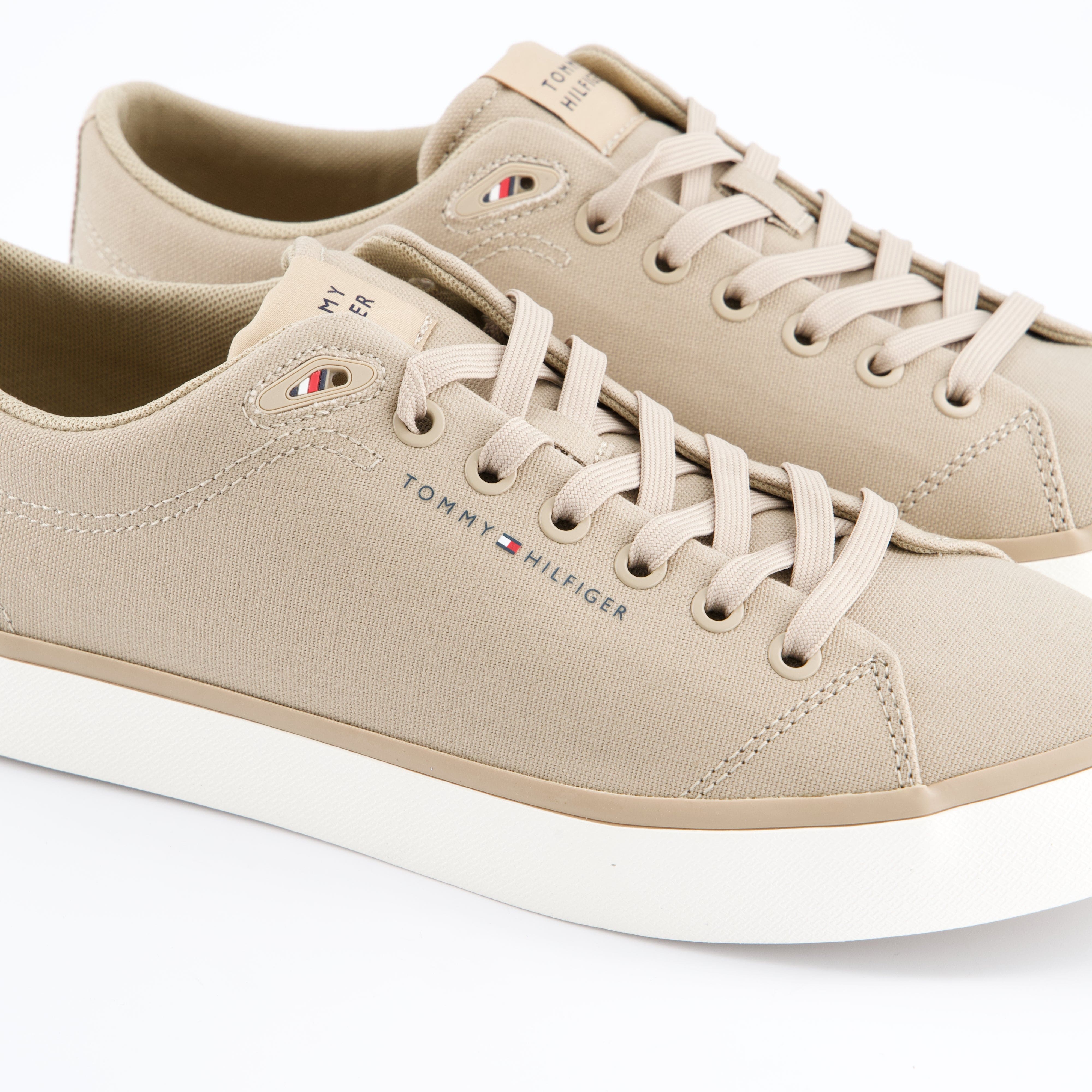 HILFIGER Herrenschuh - Schnürschuh Schnürschuh Vulc low Core Canvas