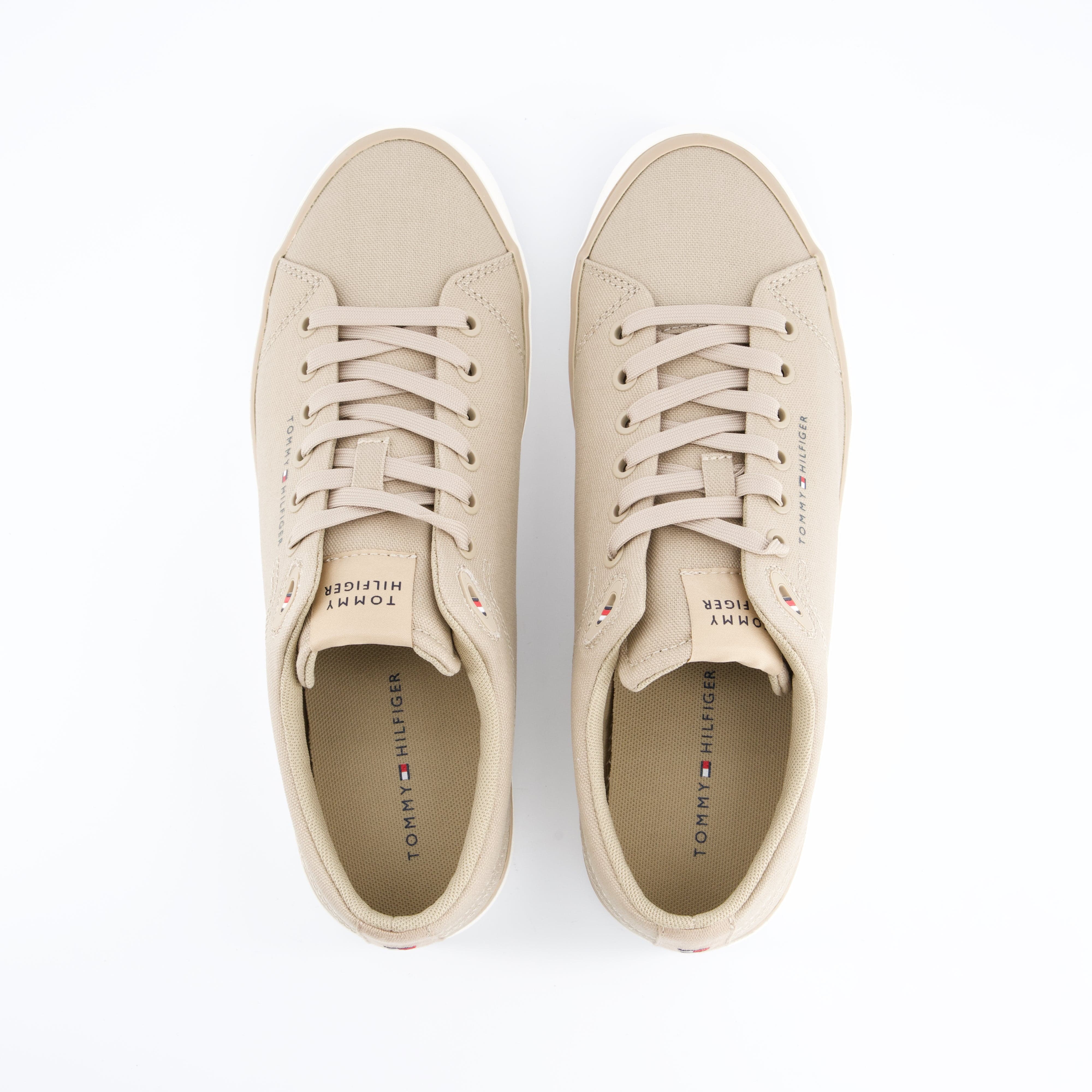 HILFIGER Herrenschuh - Schnürschuh Schnürschuh Vulc low Core Canvas