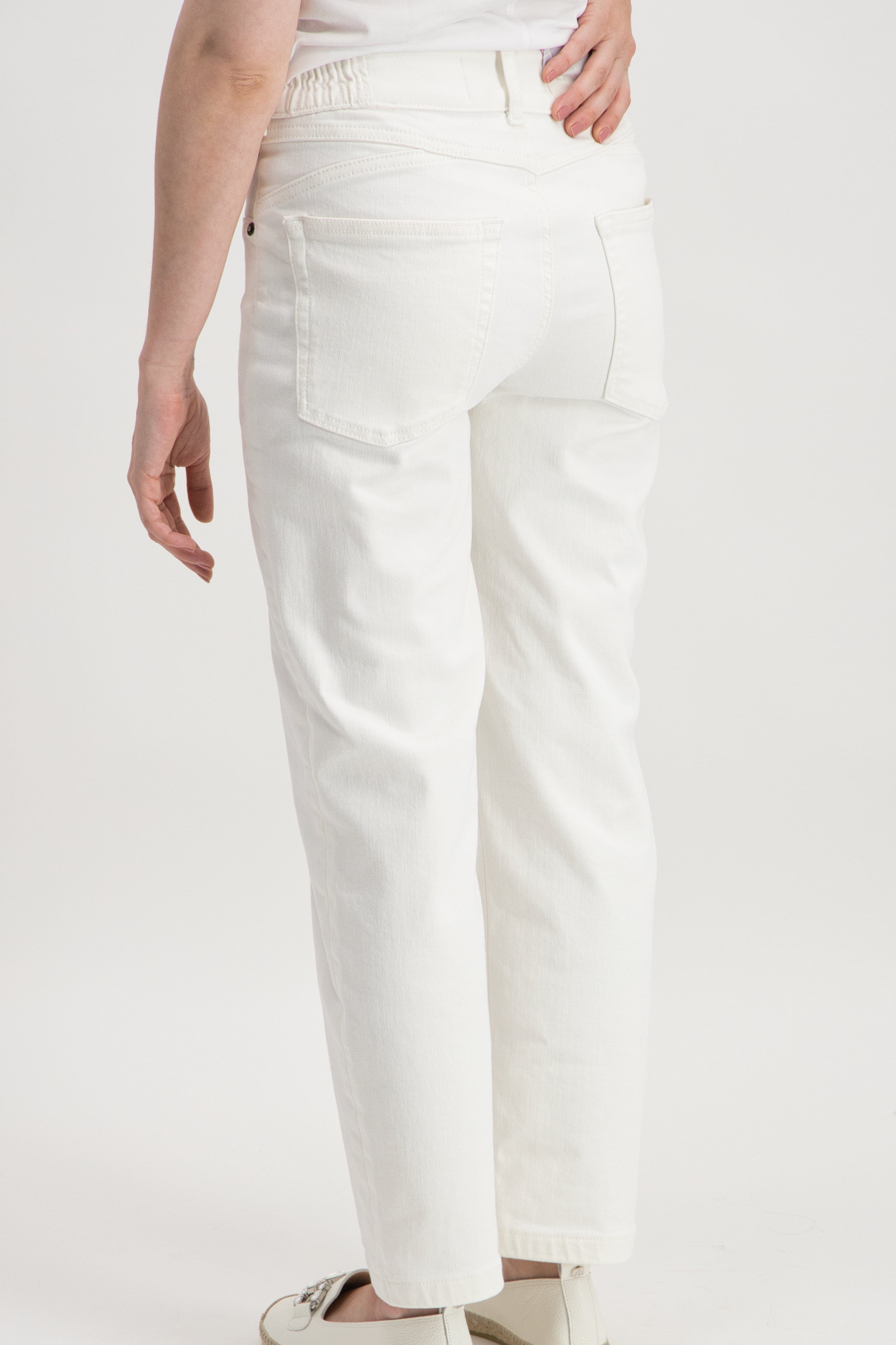 ITEM M6 Bekleidung Damen - Hose, Hose Cropped high rise Denim