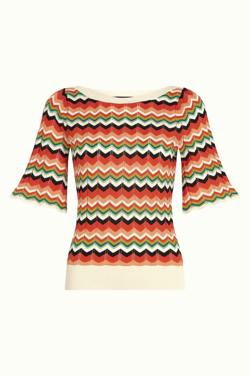 King Louie Bekleidung Damen - Oberteil Oberteil Ivy Top Wide Sleeve Le Roy