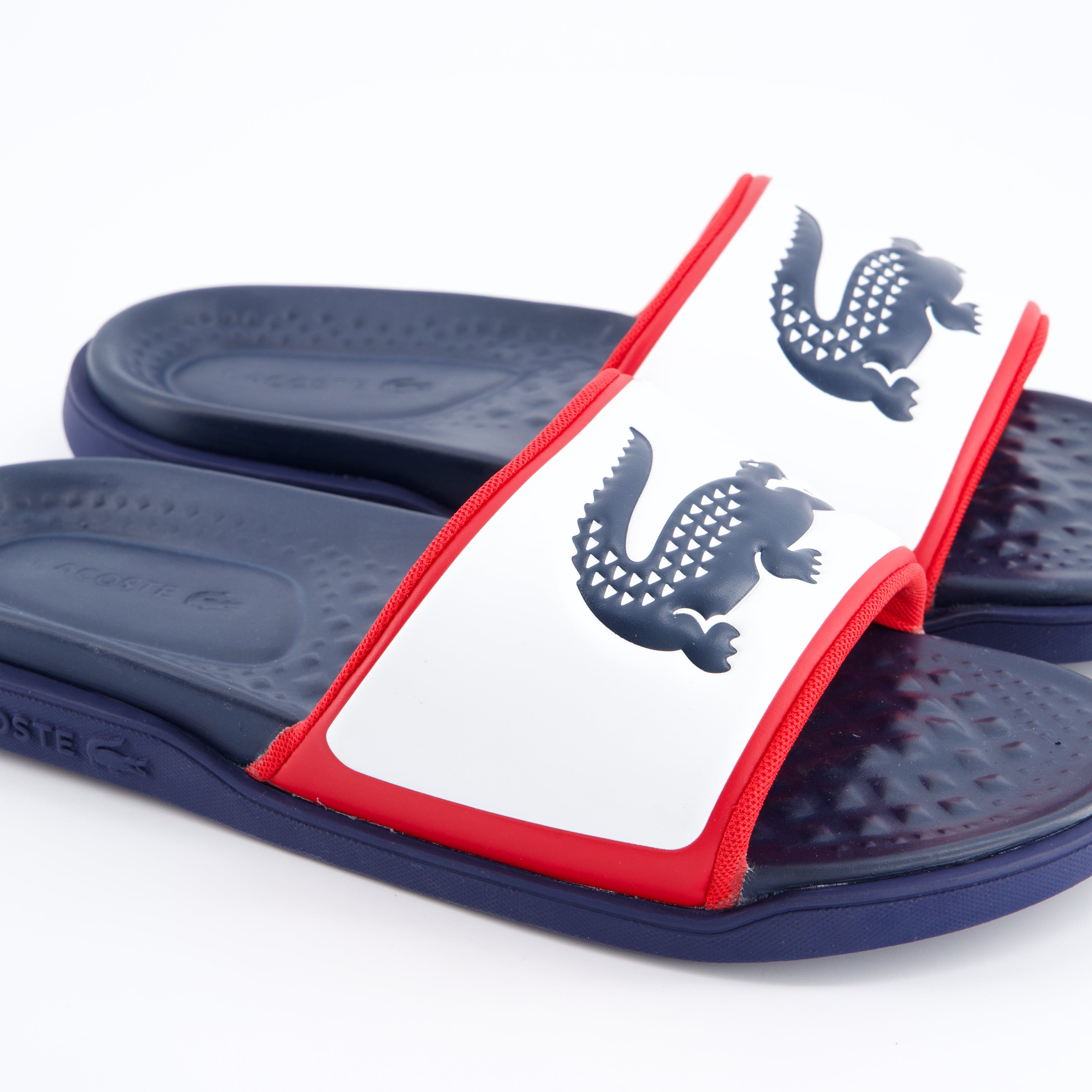 LACOSTE Herrenschuh - Pantoffel Pantoffel Serve Slide