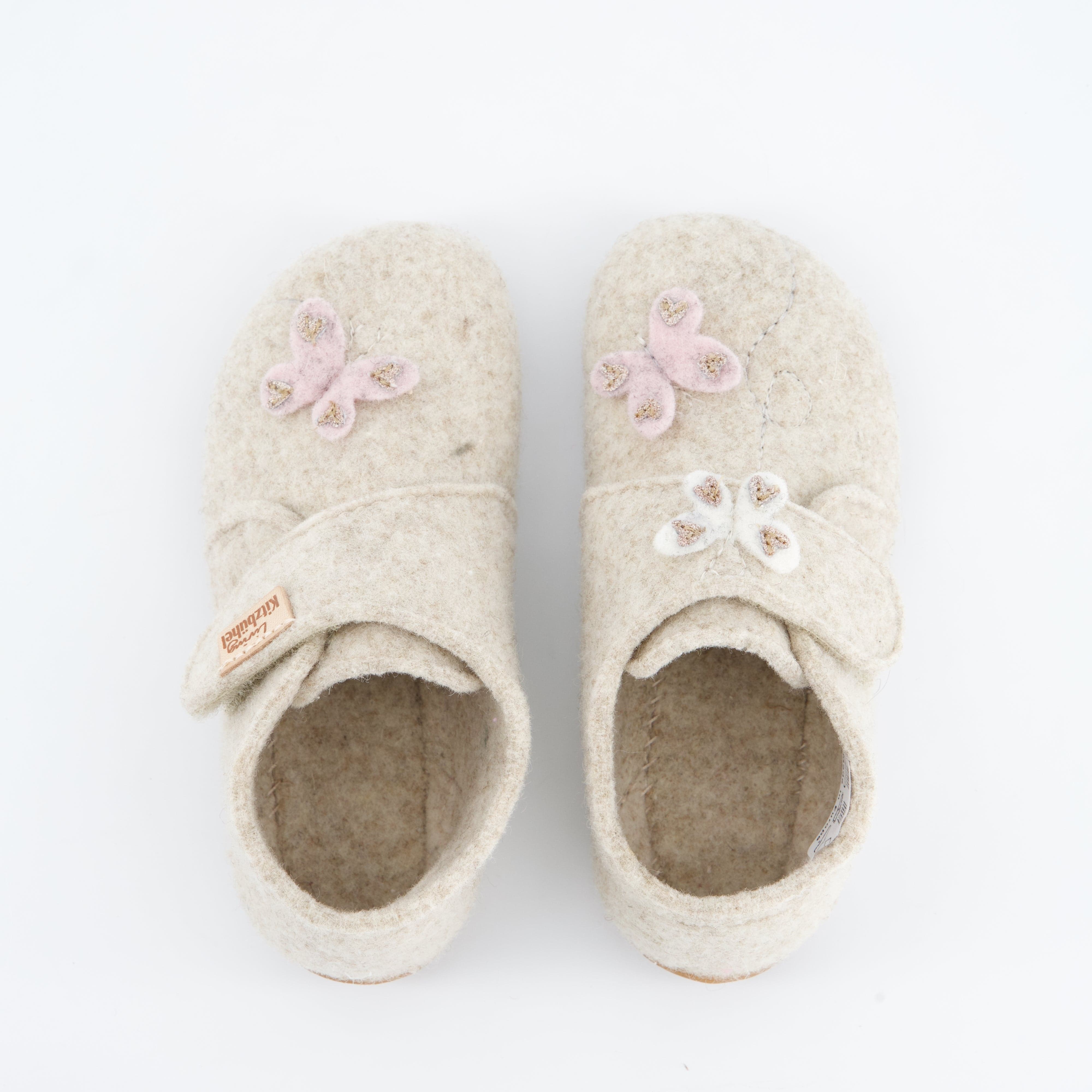 Living Kitzbühel Mädchenschuhe - Hausschuh Hausschuh Sissi Schmetterling