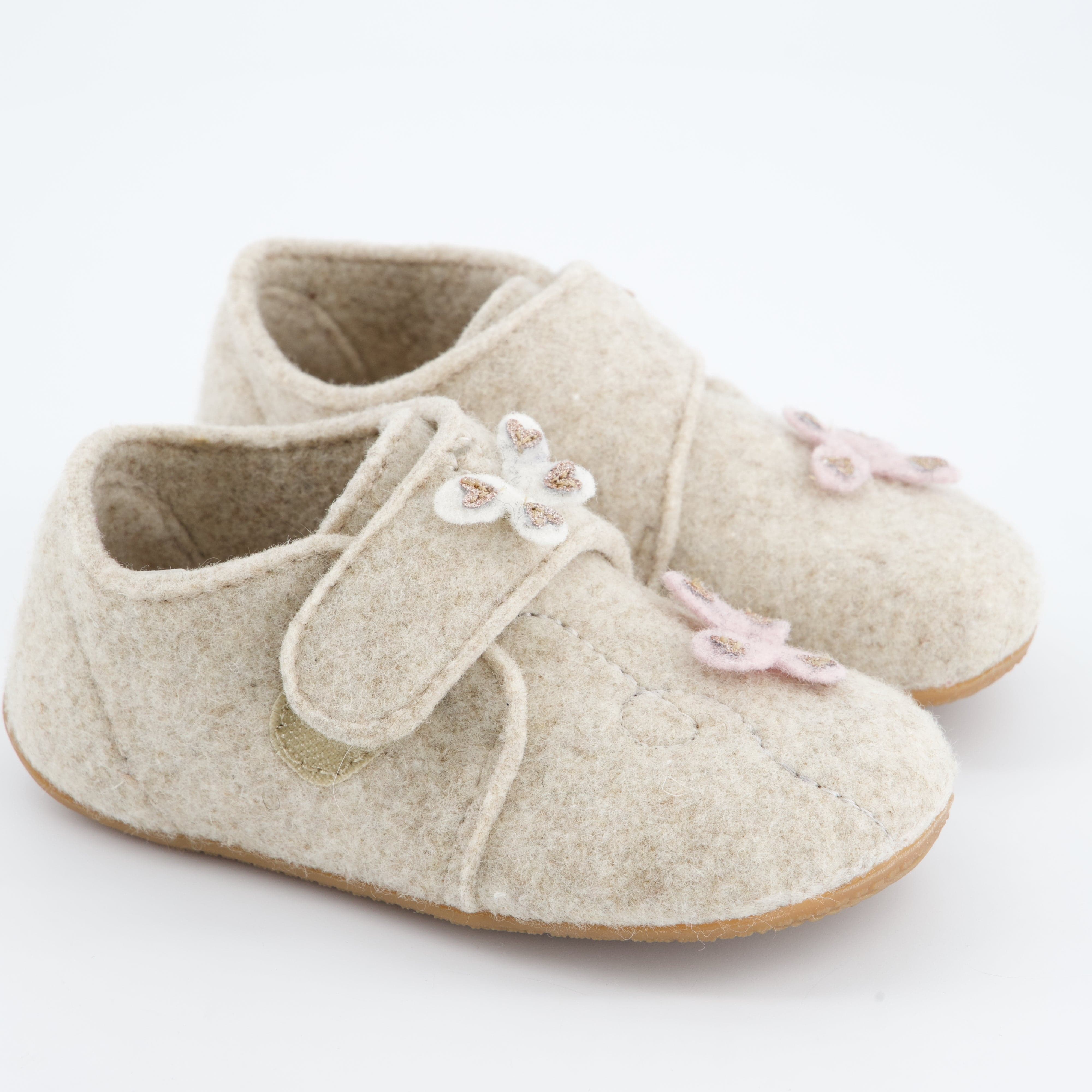 Living Kitzbühel Mädchenschuhe - Hausschuh Hausschuh Sissi Schmetterling