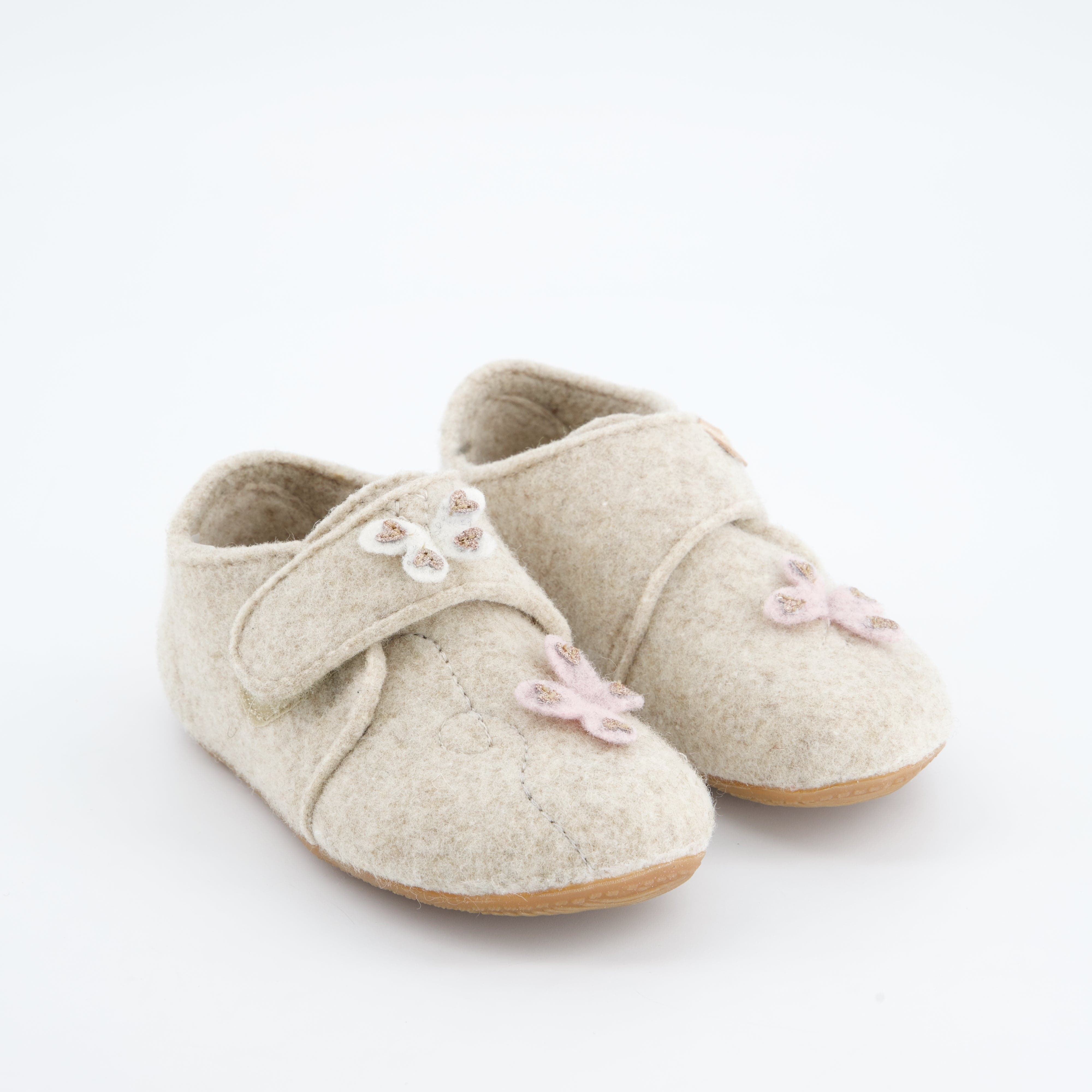 Living Kitzbühel Mädchenschuhe - Hausschuh Hausschuh Sissi Schmetterling