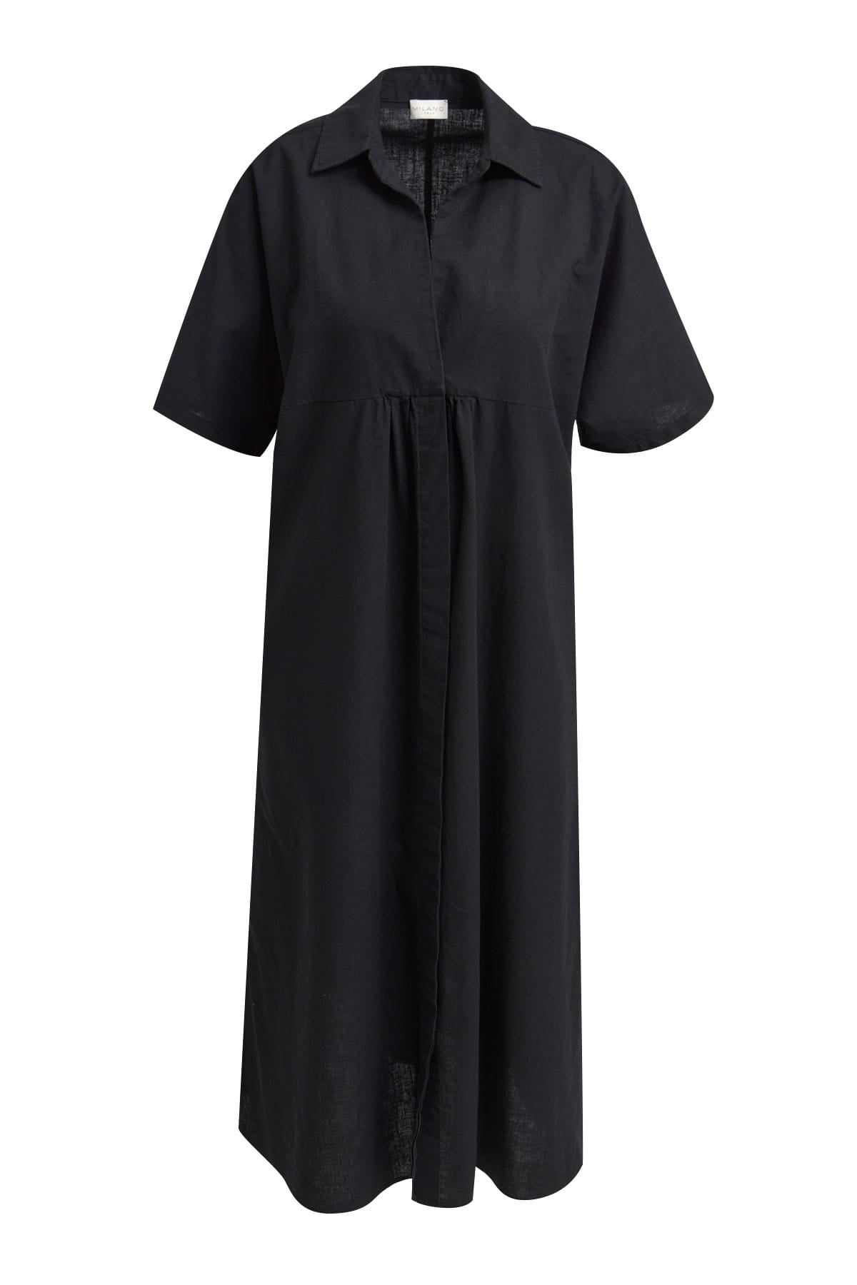 Milano Italy Bekleidung Damen - Kleid Kleid SHORTSLEEVE DRESS W COLLARAESLIT AT