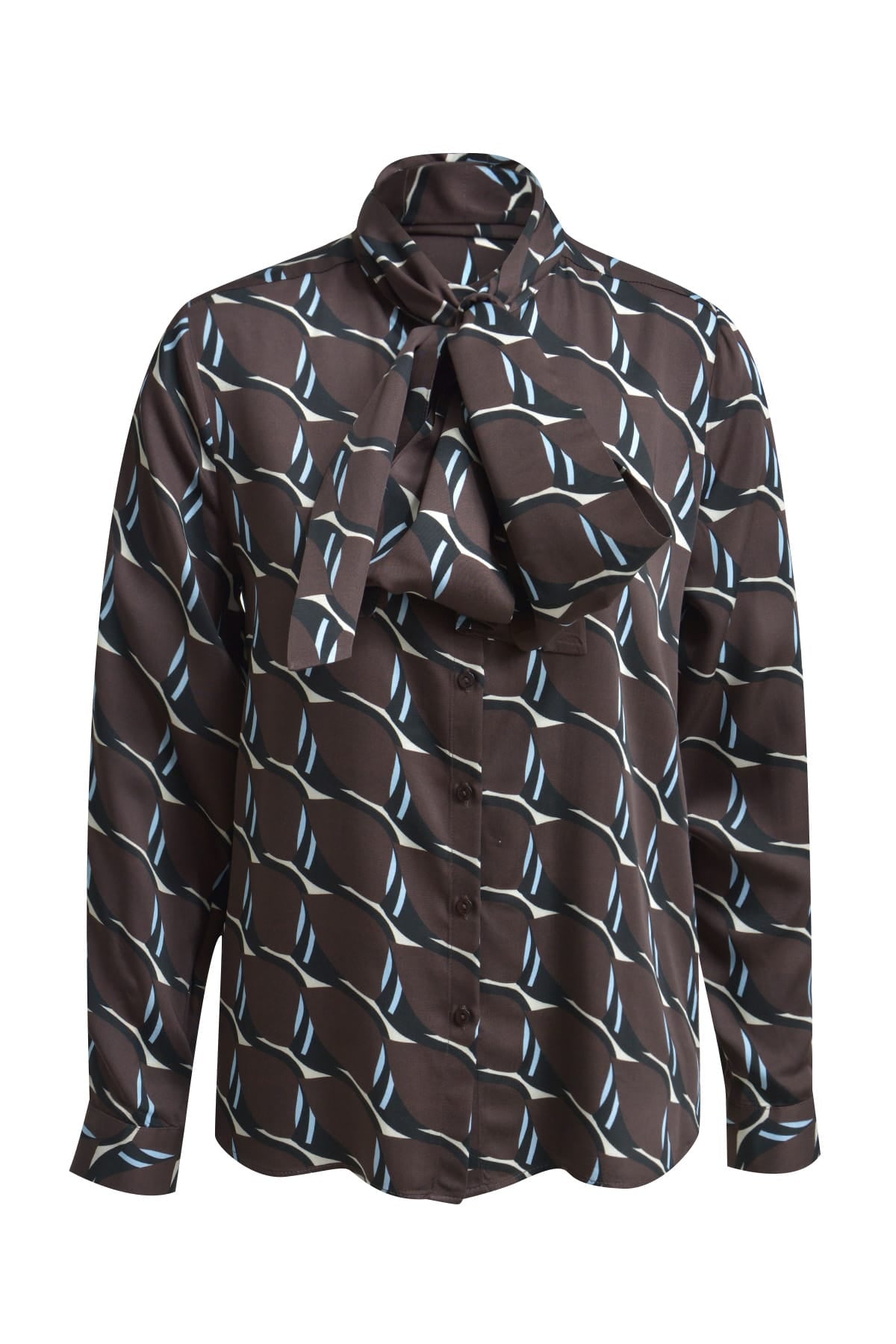 Milano Italy Bekleidung Damen - Oberteil Oberteil BLOUSE W/ BOW TIE 1/1 SLEEVE