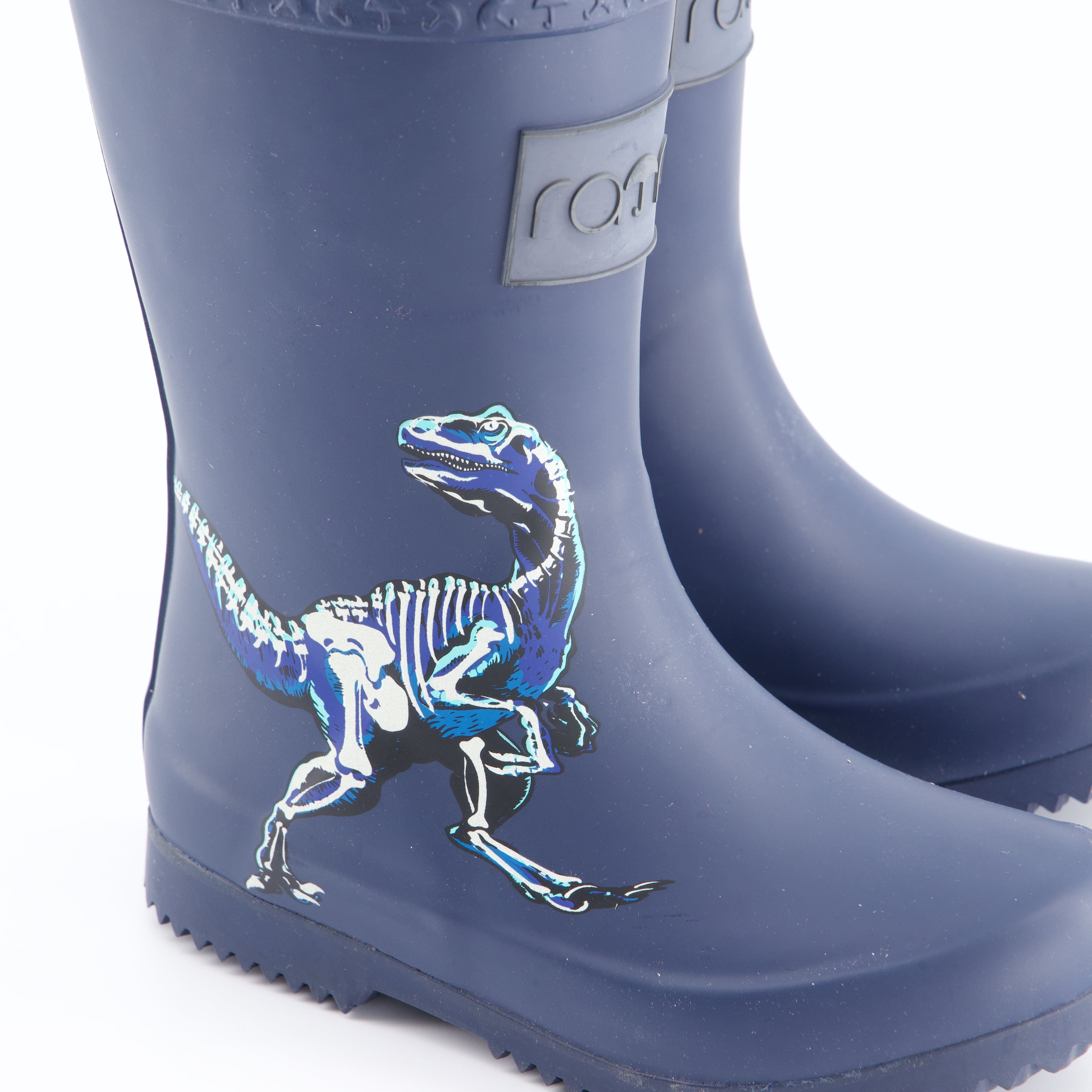 Rajnboots B - Gummistiefel, G Dinos glow in Dark