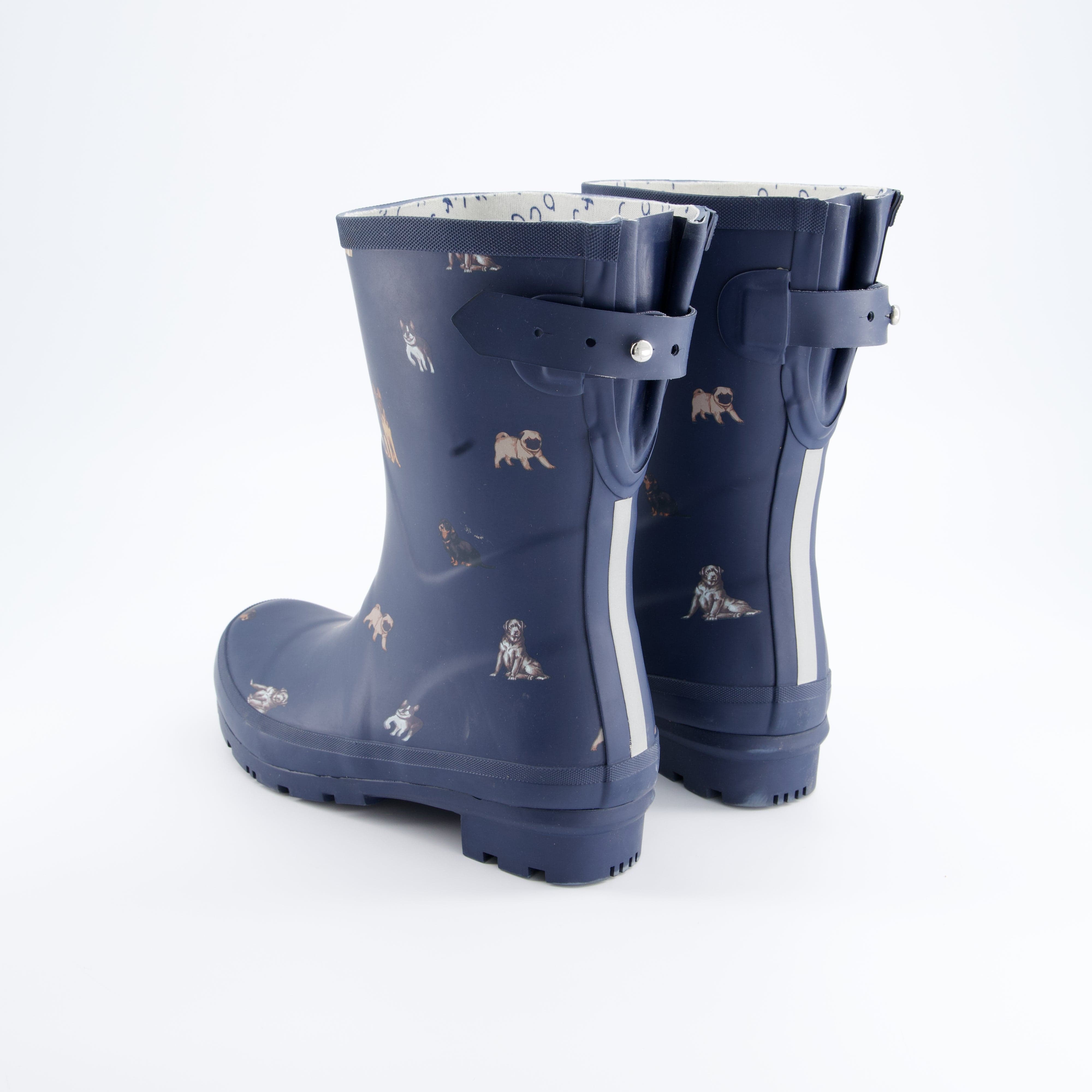 Rajnboots Damenschuhe - Stiefel Stiefel Dog Navy mid