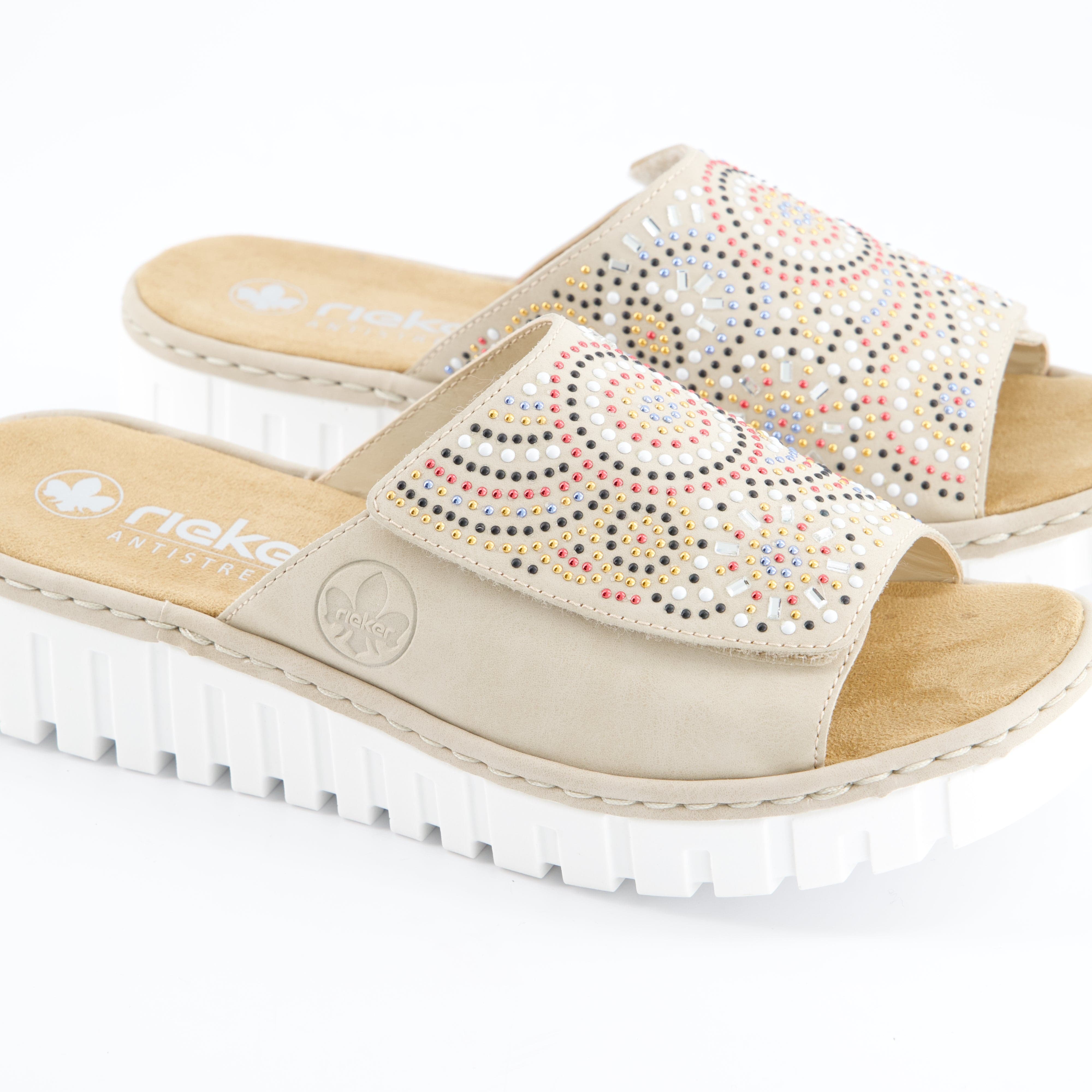 RIEKER Damenschuhe - Pantoffel, Pantoffel