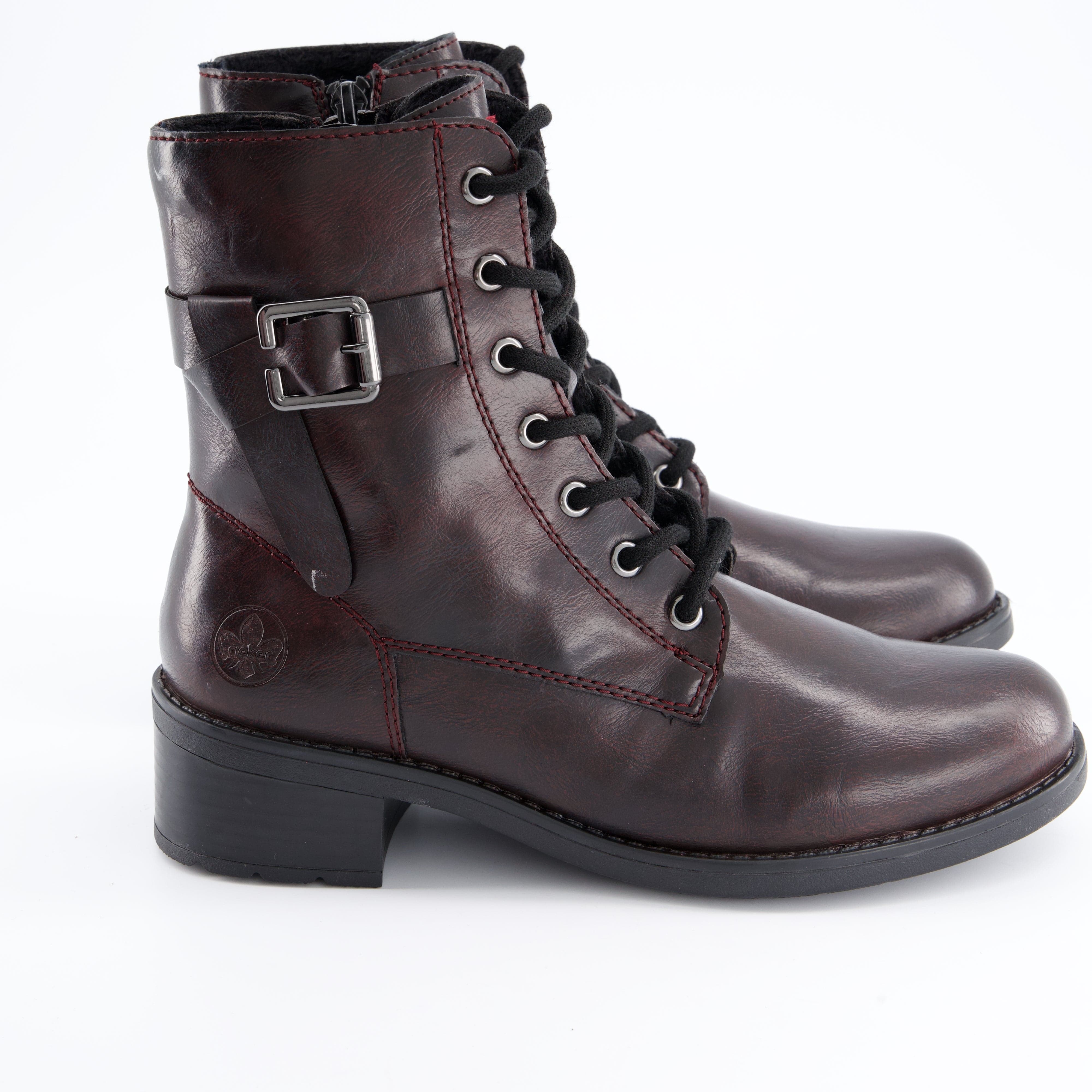 RIEKER Damenschuhe - Schnürboots Schnürboots