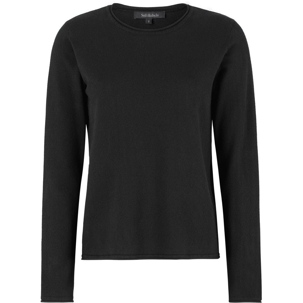 Soft Rebels Bekleidung Damen - Oberteil Oberteil SRMarla O-neck Roll Edge knit