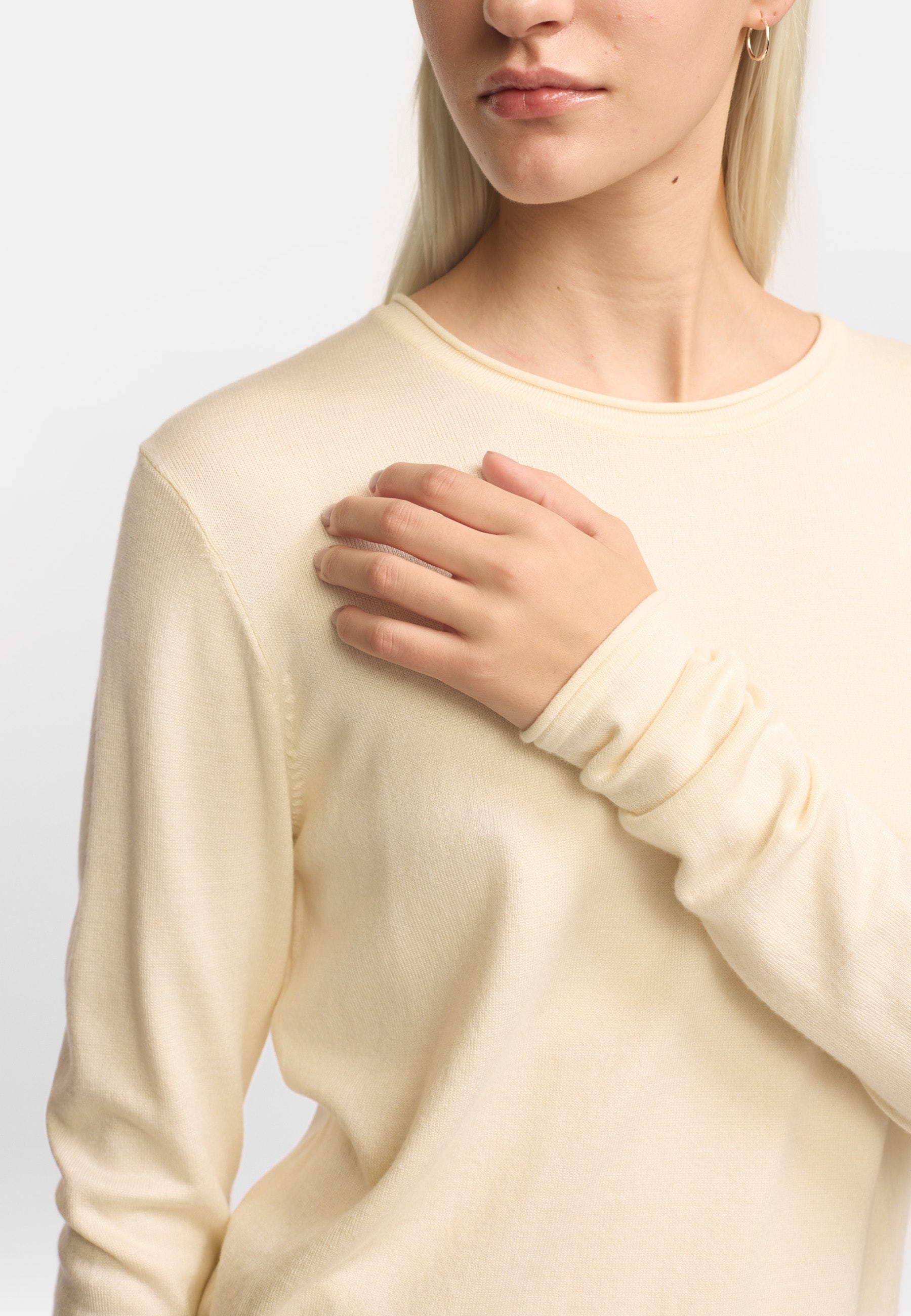 Soft Rebels Bekleidung Damen - Oberteil Oberteil SRMarla O-neck Roll Edge knit