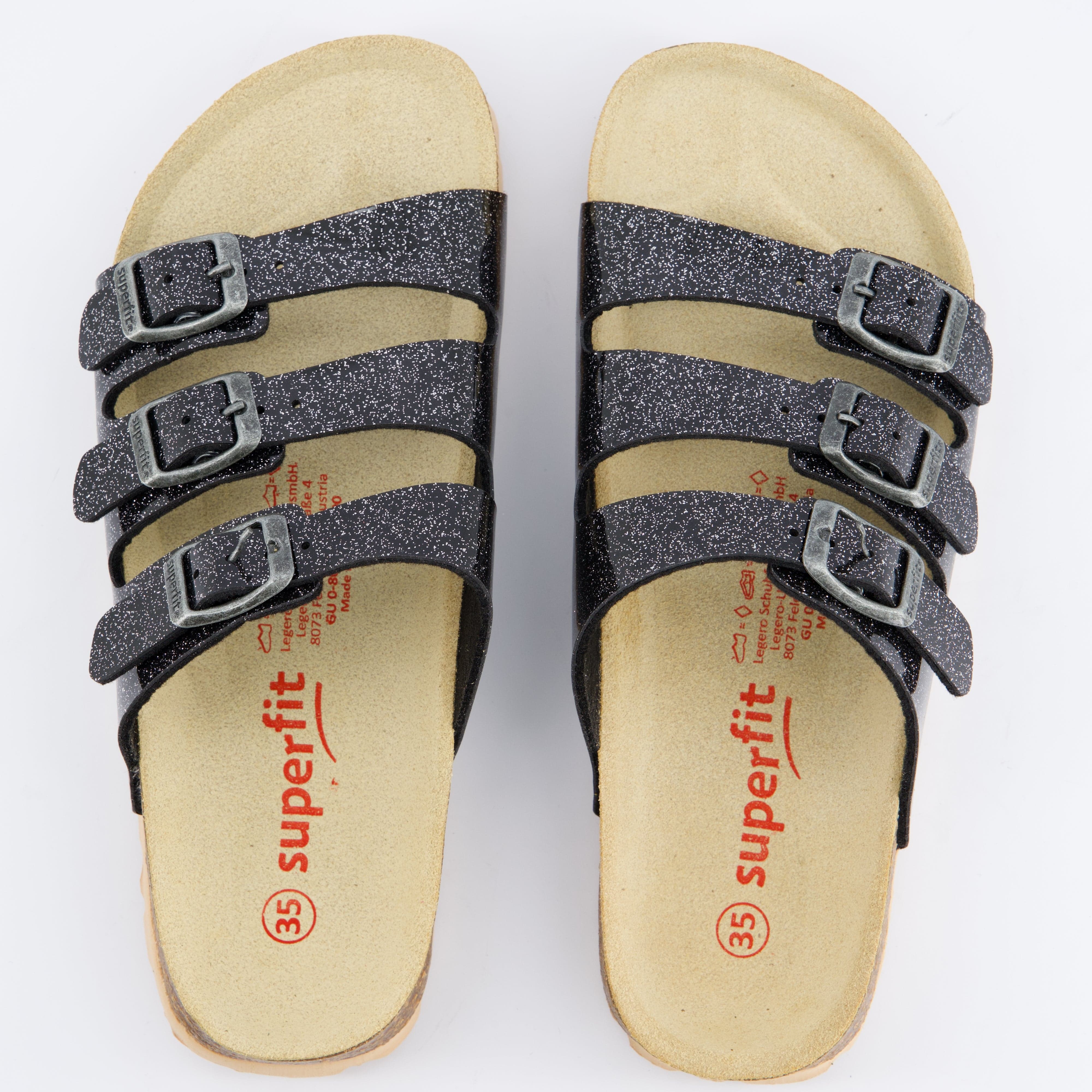 SUPERFIT Mädchenschuhe - Hausschuh, Hausschuh Fussbettpantoffel