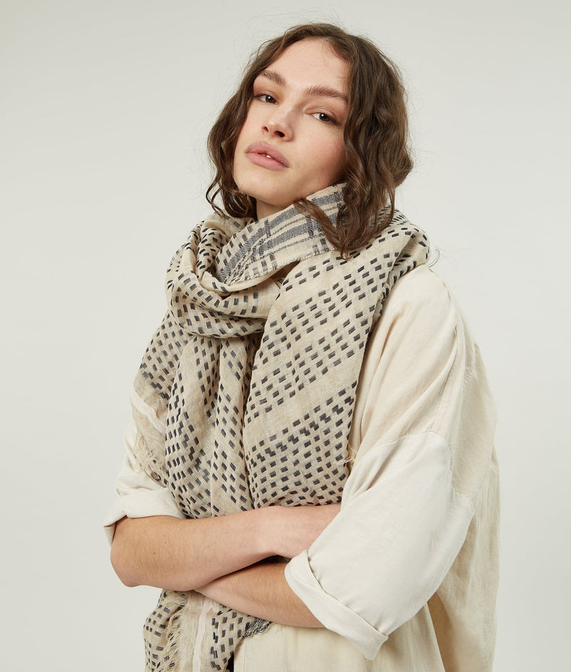 10DAYS Bekleidung Damen - Schal, Stk Schal scarf jacquard stripe